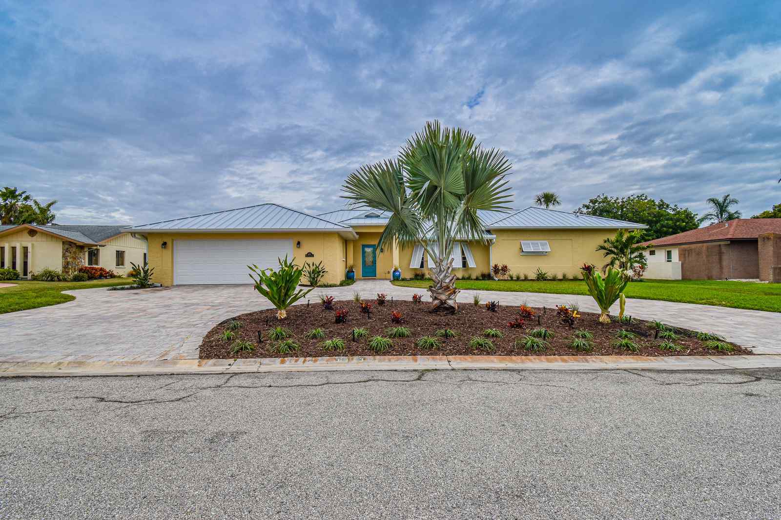 Exterior front street view — Custom design-build near IMG Academy, West Bradenton