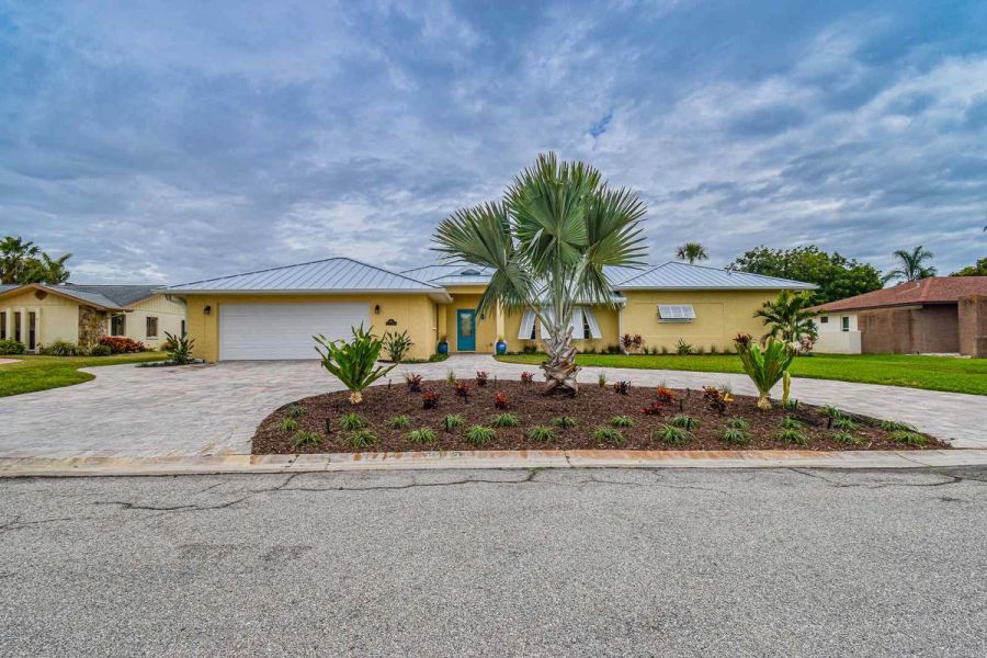 Exterior front street view — Custom design-build near IMG Academy, West Bradenton