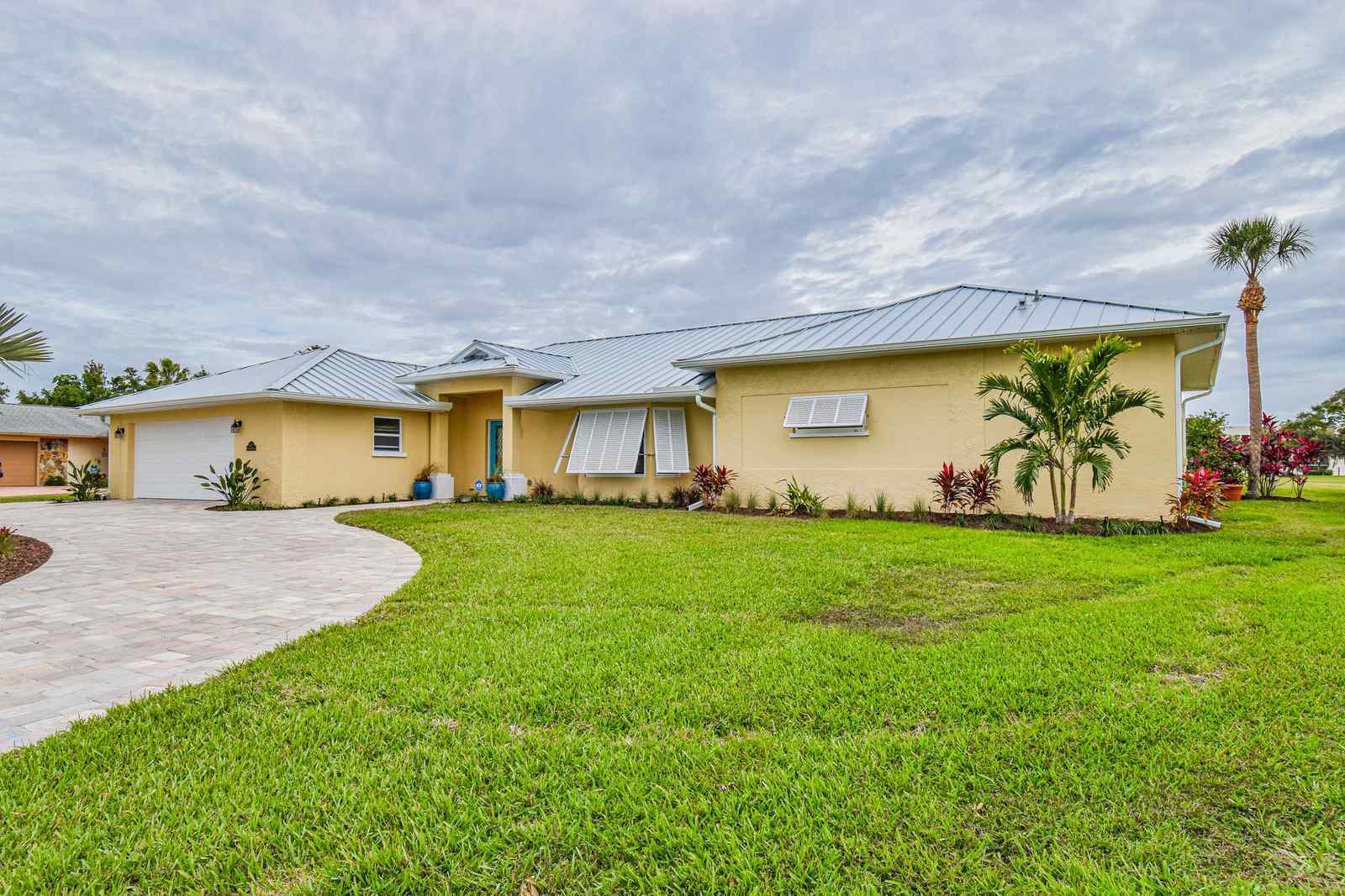 Exterior front elevation angle — Custom design-build near IMG Academy, West Bradenton