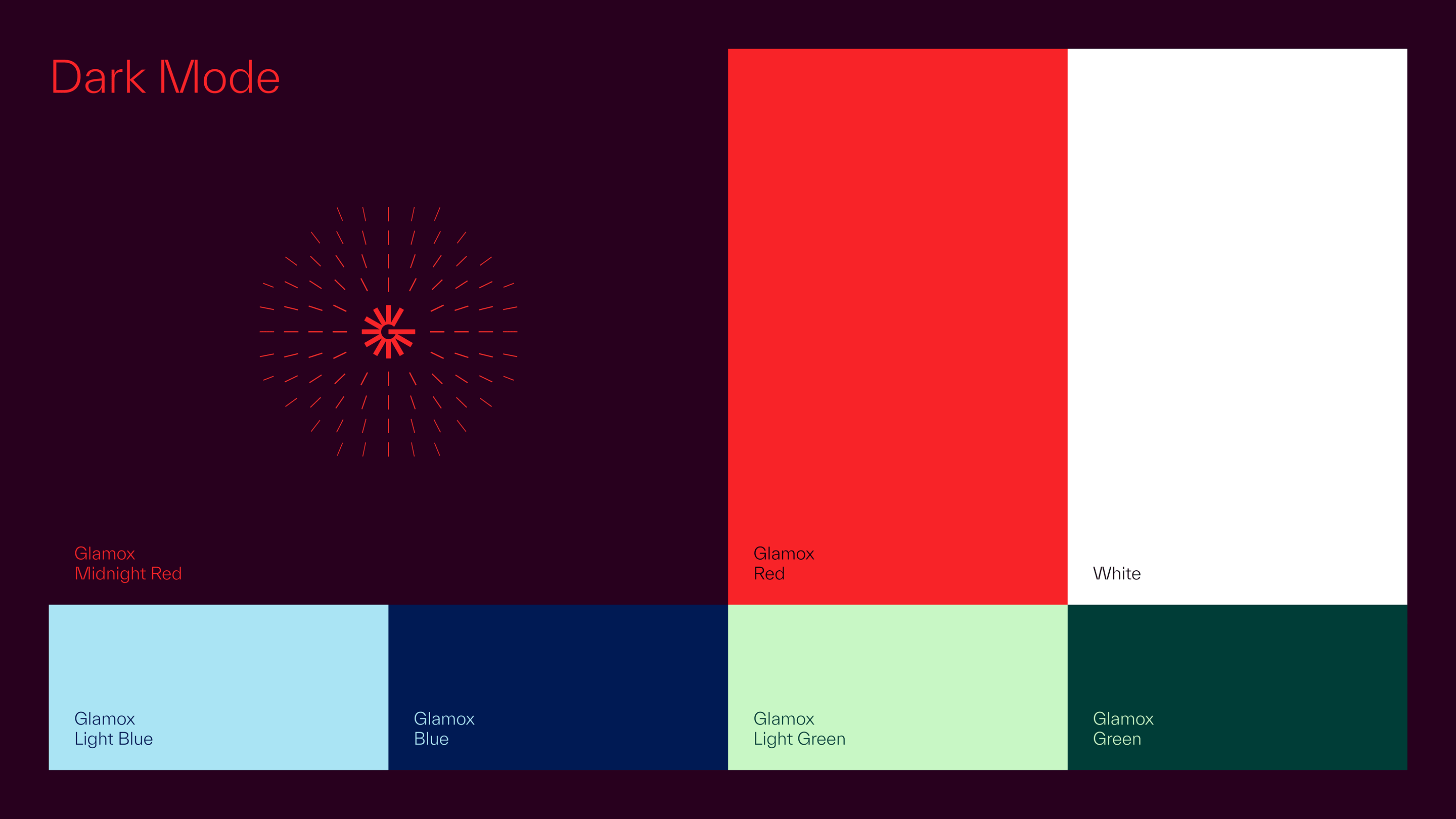 An animation showing the different versions of the Glamox colour pallet.