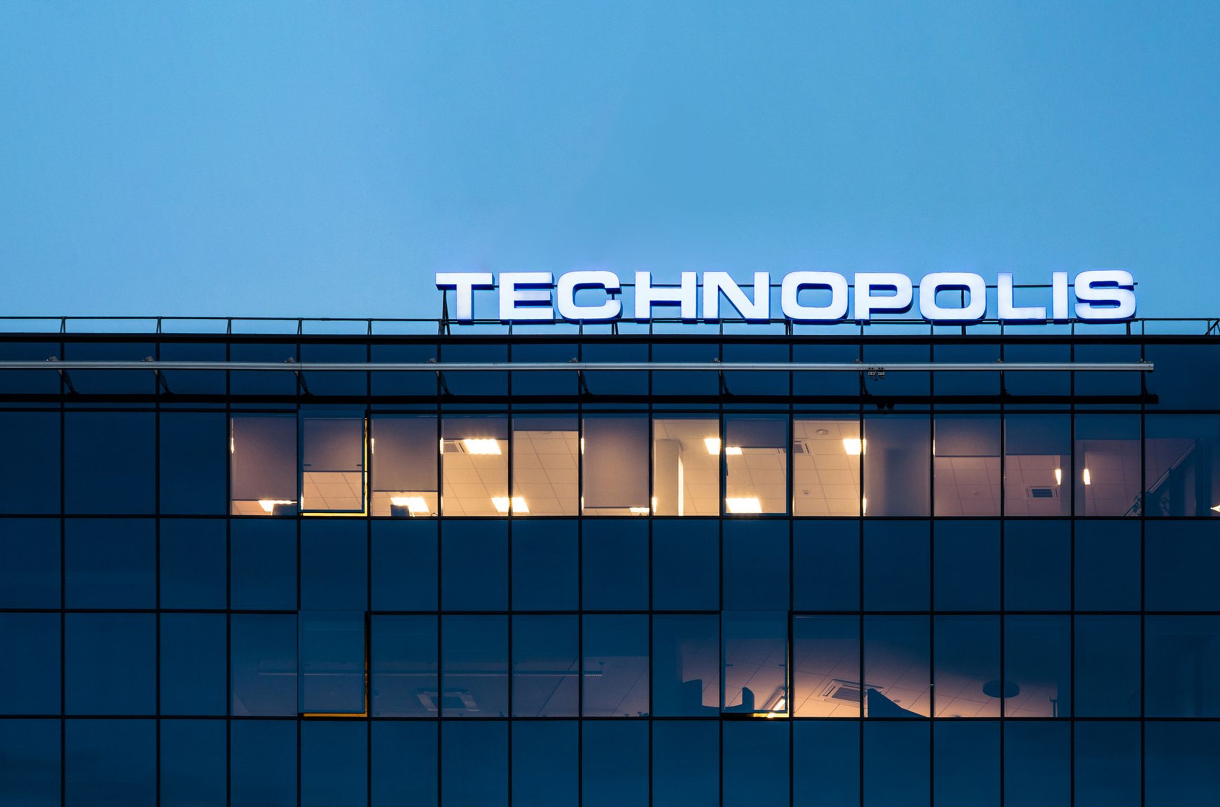 A building with the Technopolis logo on the roof.