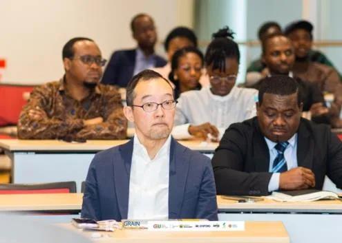 Participants listening during the launch