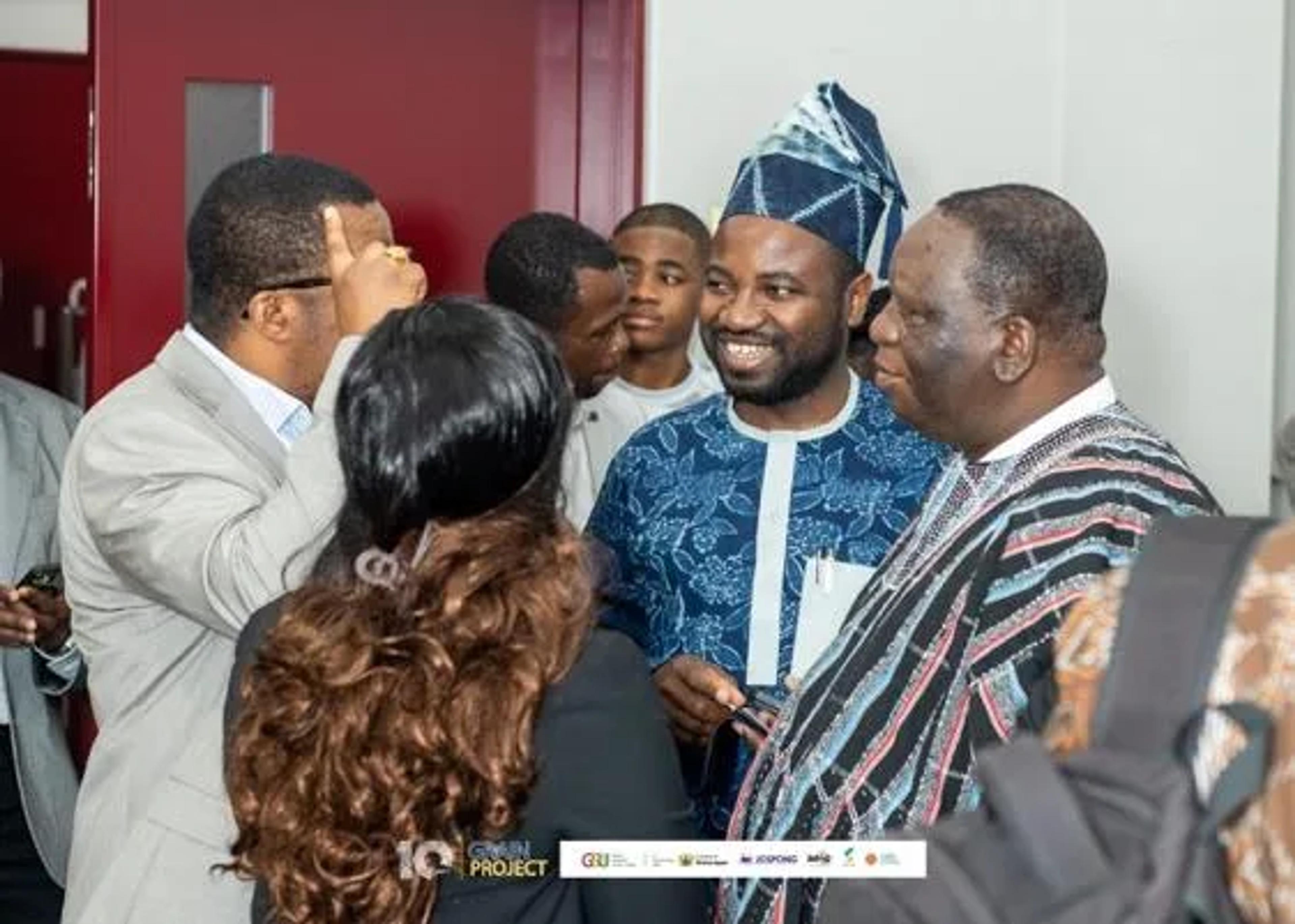 Guests talking during the networking session