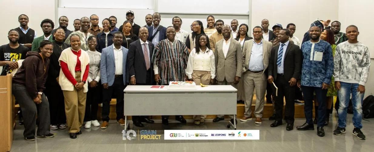 Group photo of guests and members at the GRAIN launch