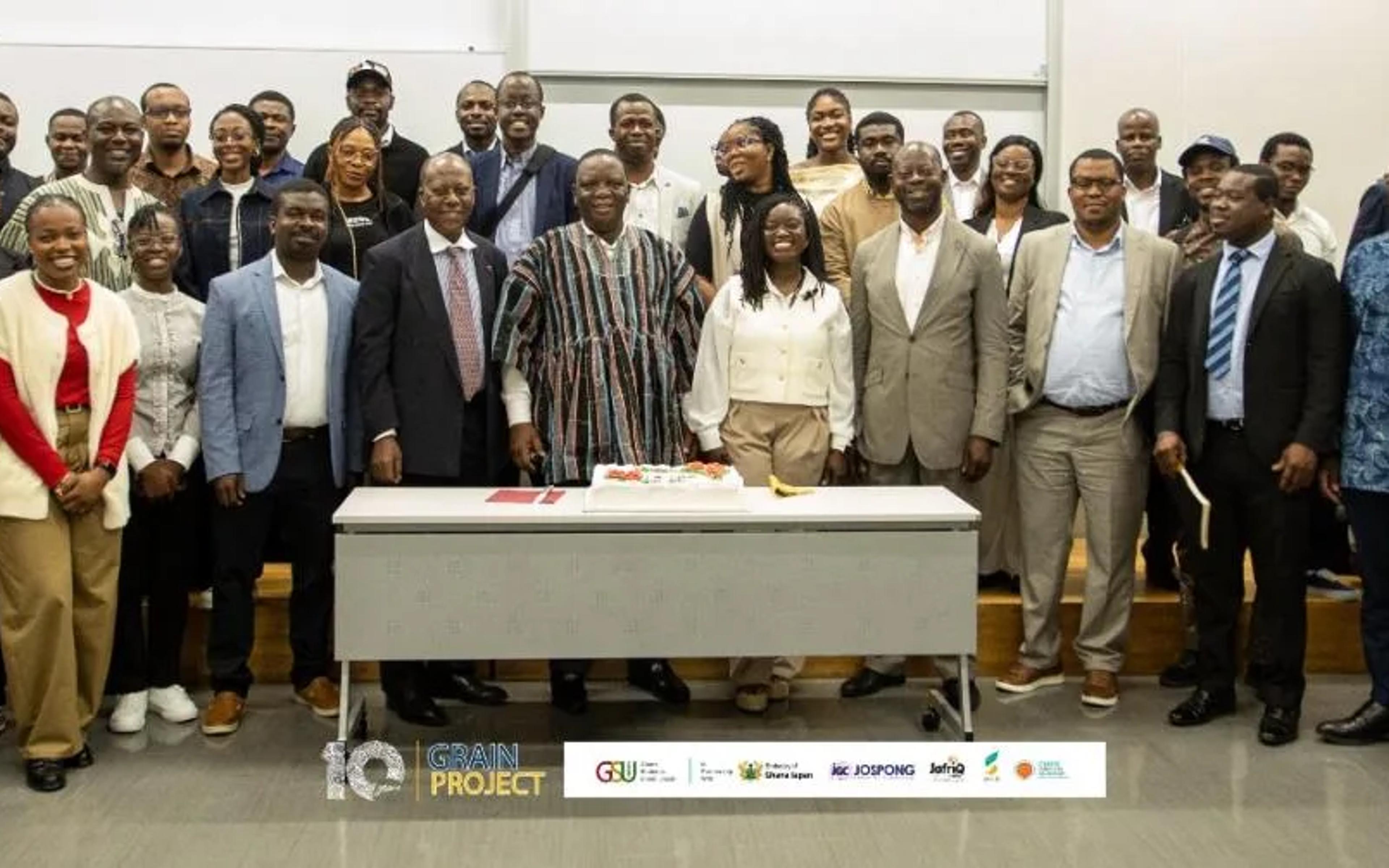 Group photo of guests and members at the GRAIN launch