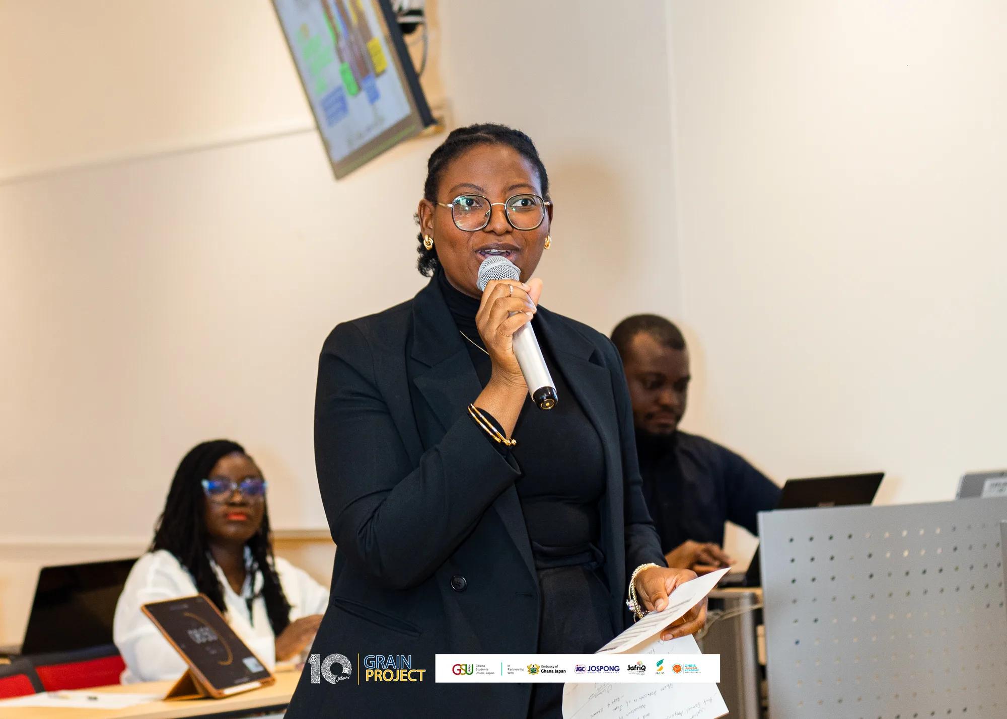 Samilia as MC at the 10th Anniversary Opening and GRAIN Launch
