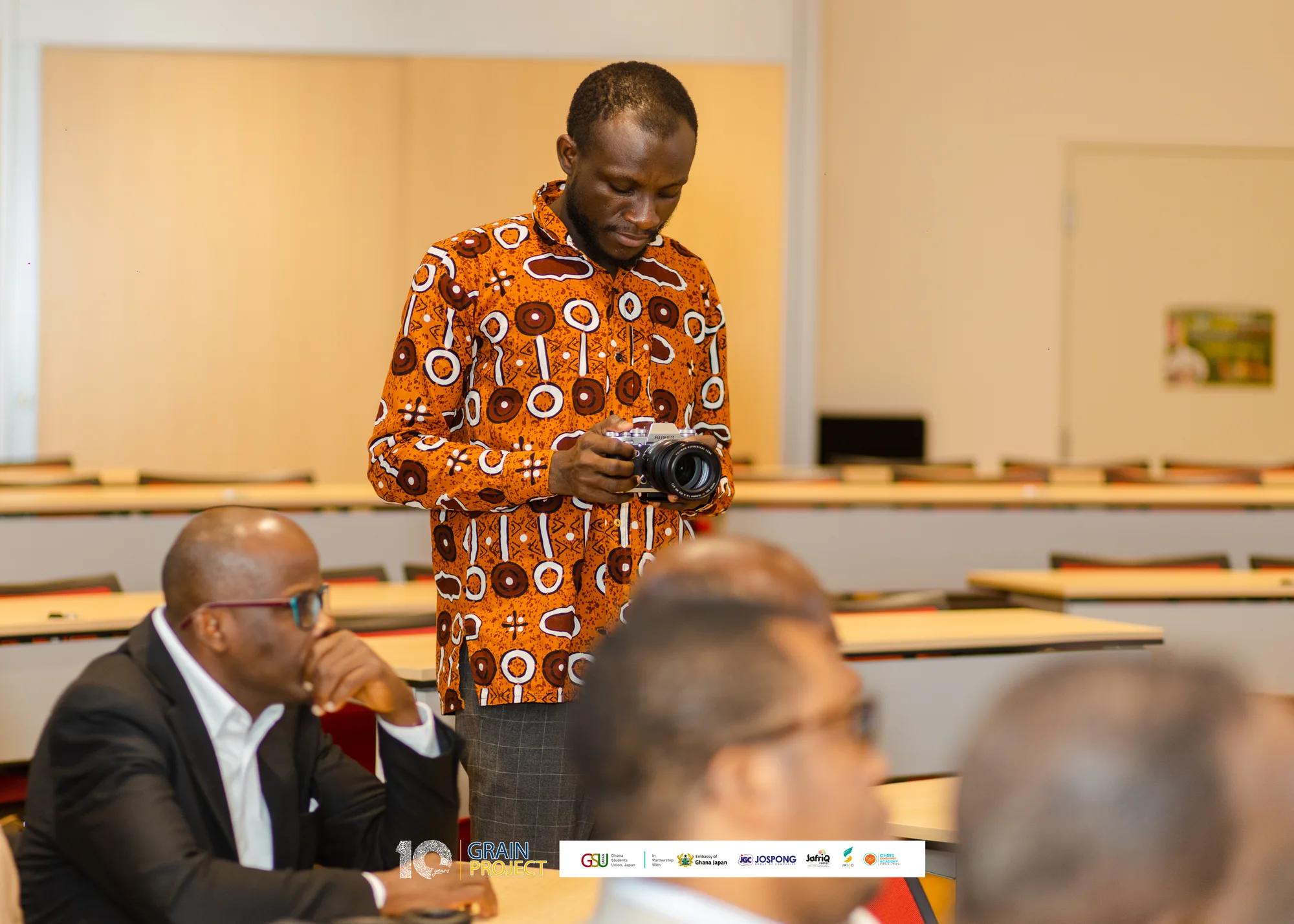 Kay (Kwaku Nketiah) at work behind the camera