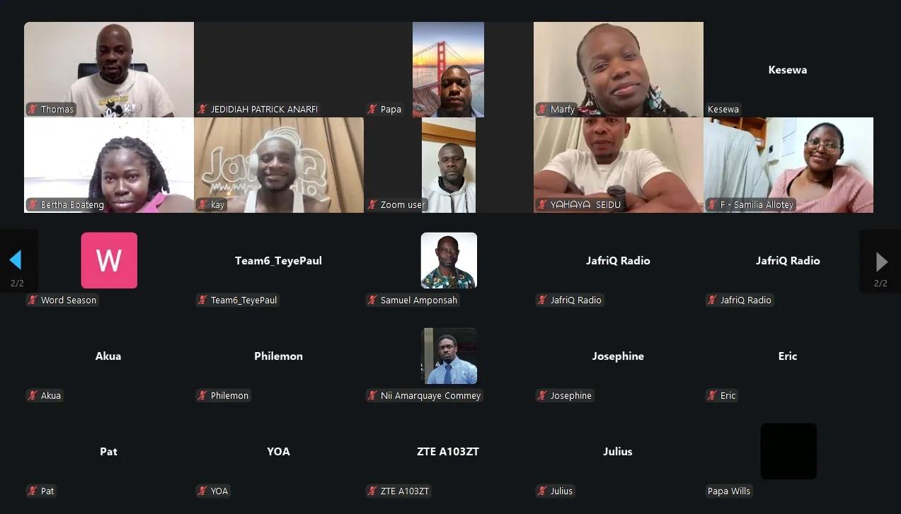 More participants of Let's talk Breasts on Zoom