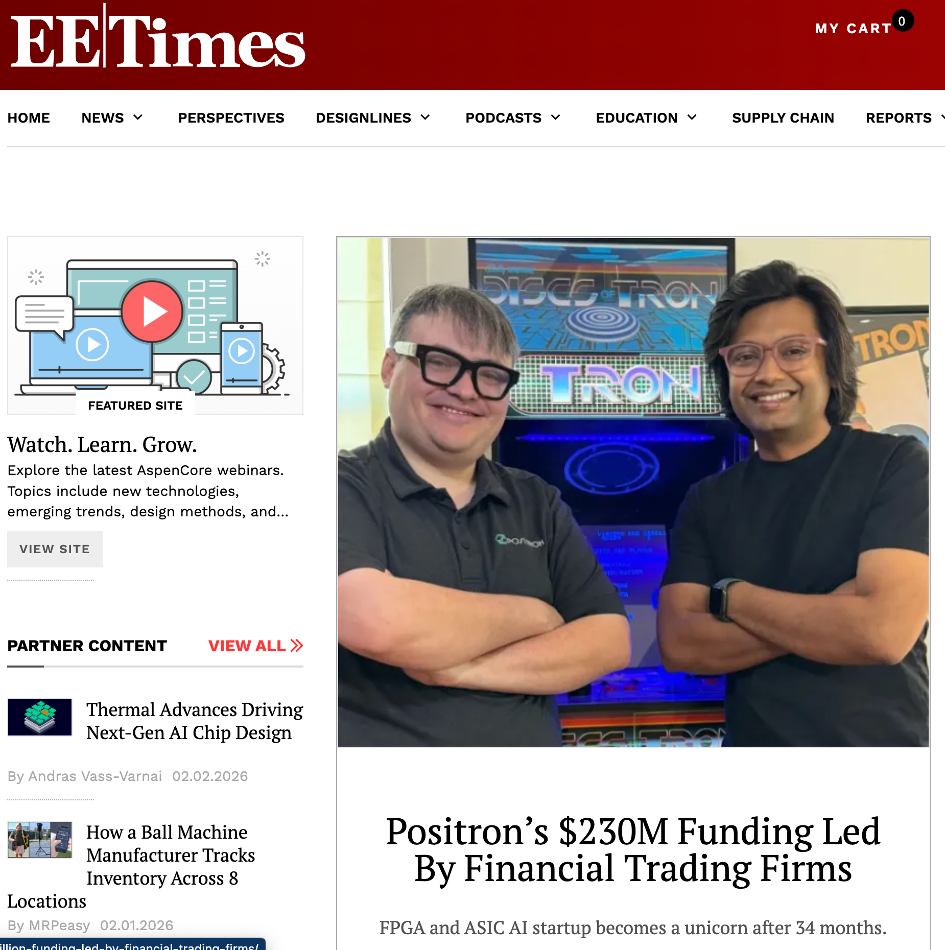 Positron’s $230M Funding Led By Financial Trading Firms