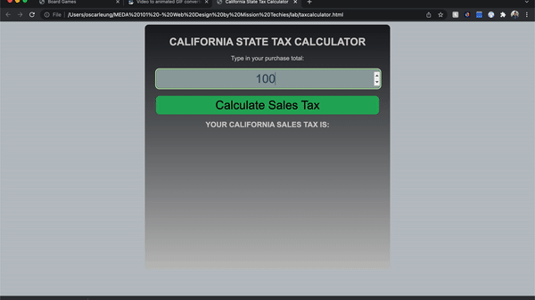 California Sales Tax Calculator