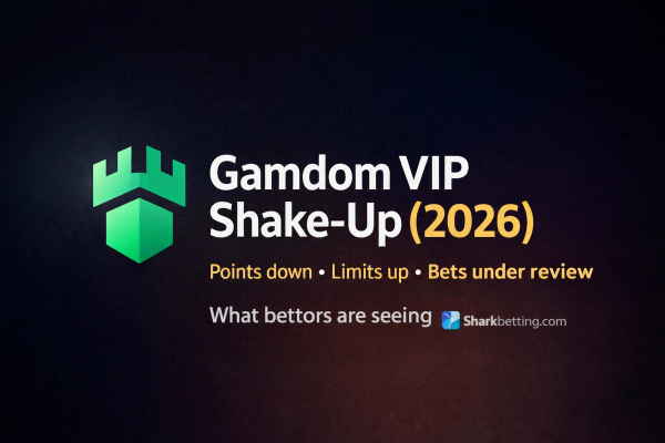 Gamdom VIP Shake-Up 2026 - Points down, Limits up, Bets under review