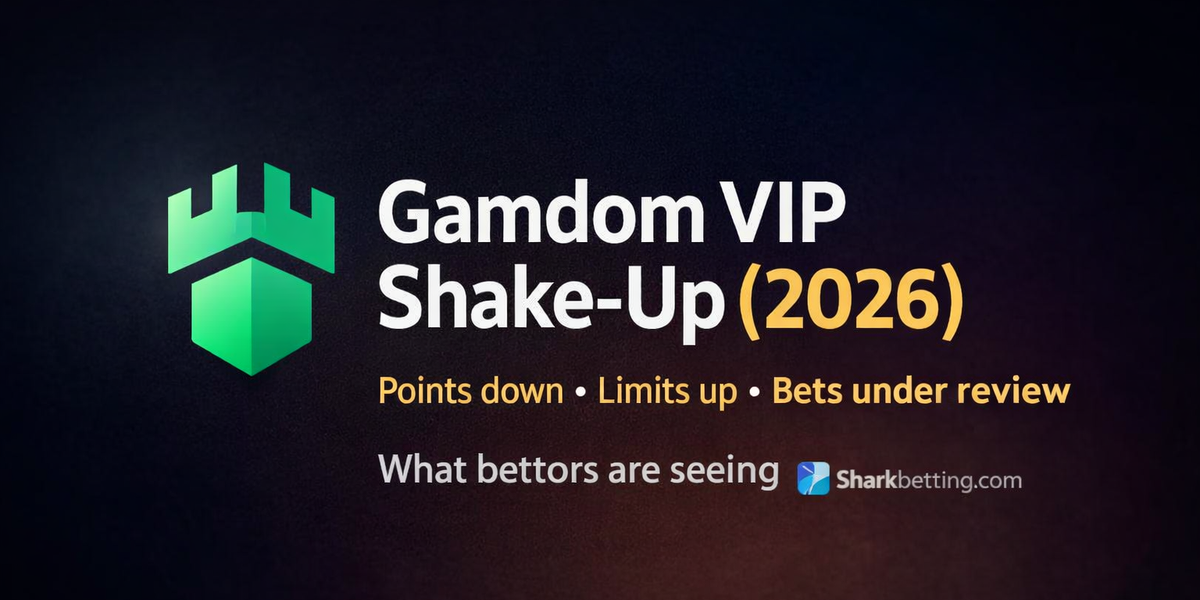 Gamdom VIP Shake-Up 2026 - Points down, Limits up, Bets under review