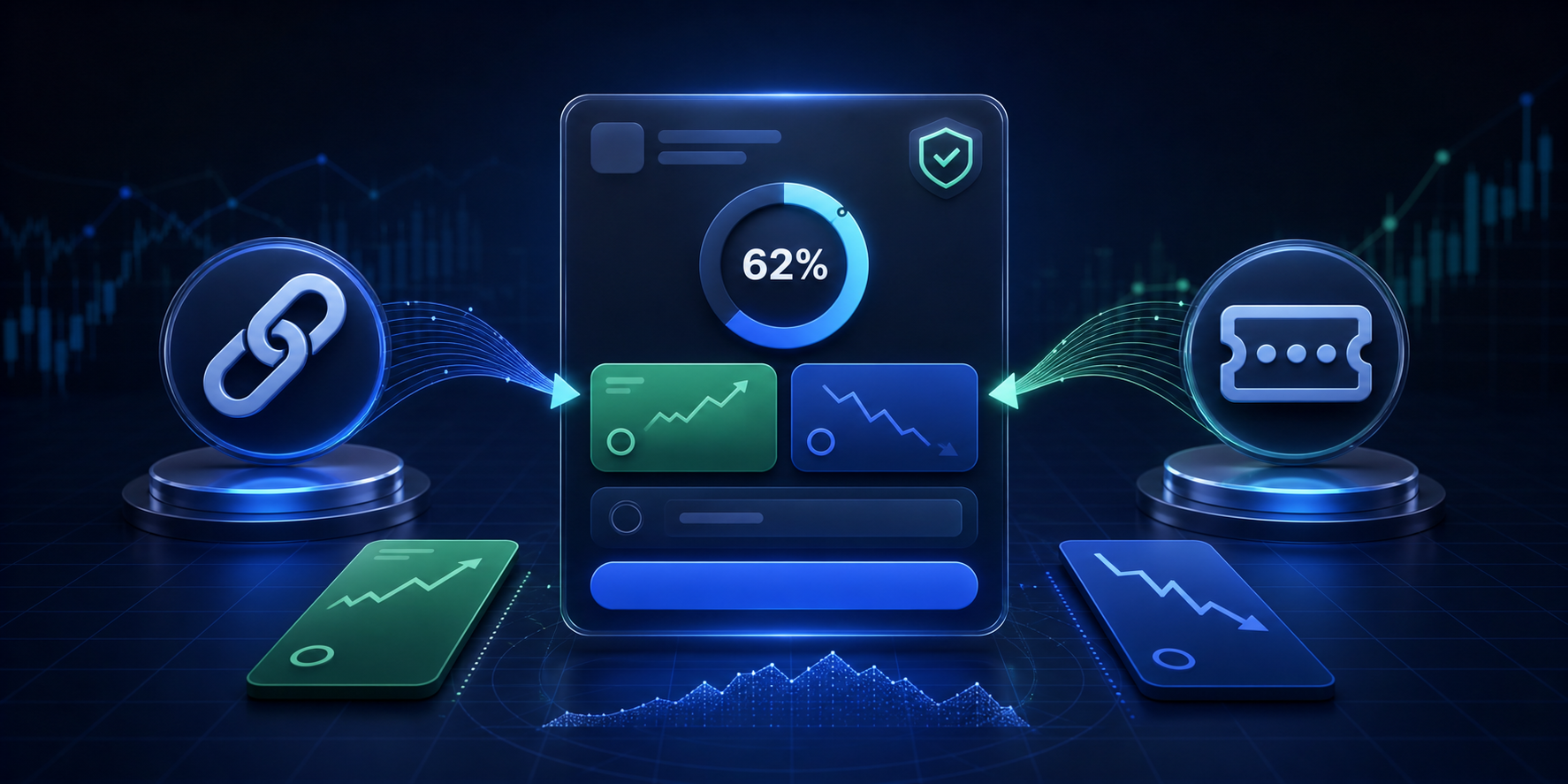 Referral link and invite code paths leading into a prediction market interface