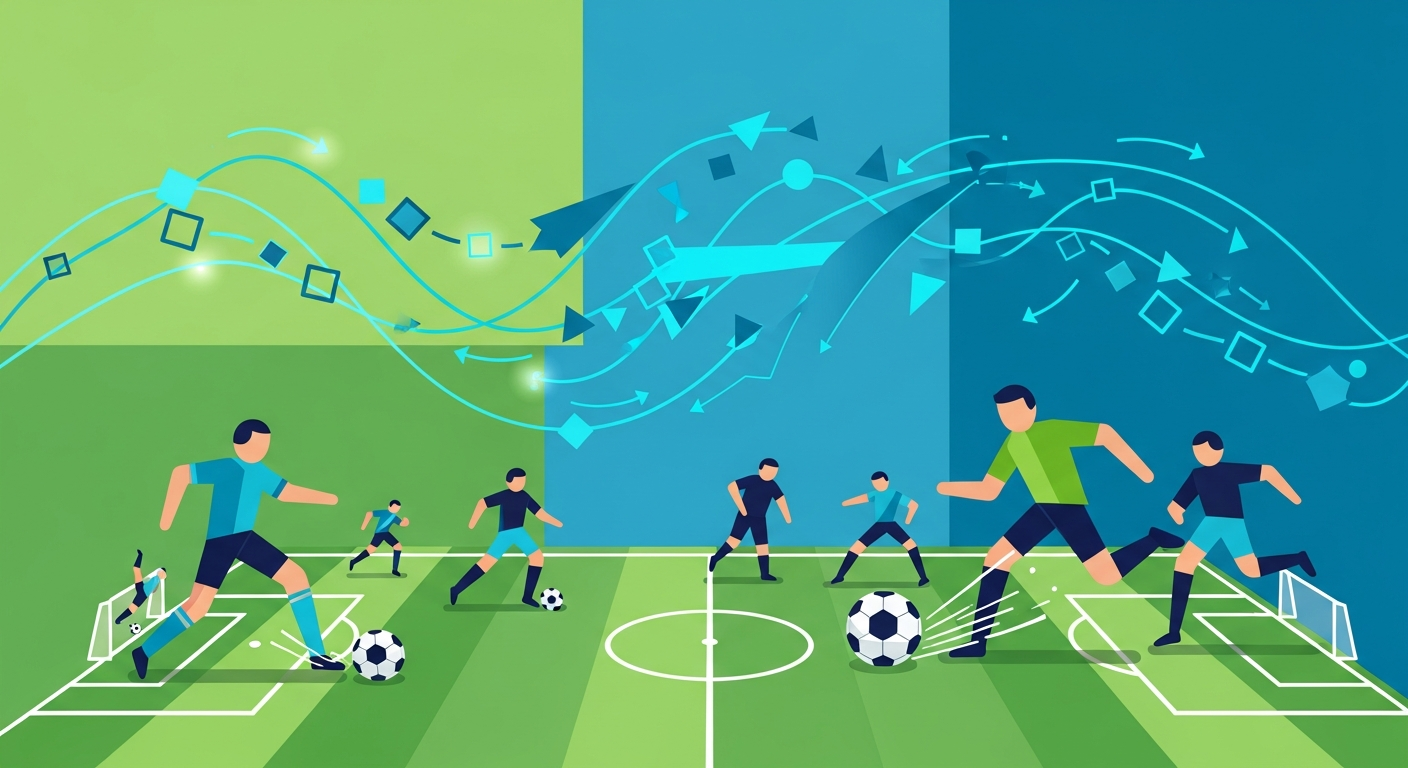 Header illustration for inplay football betting