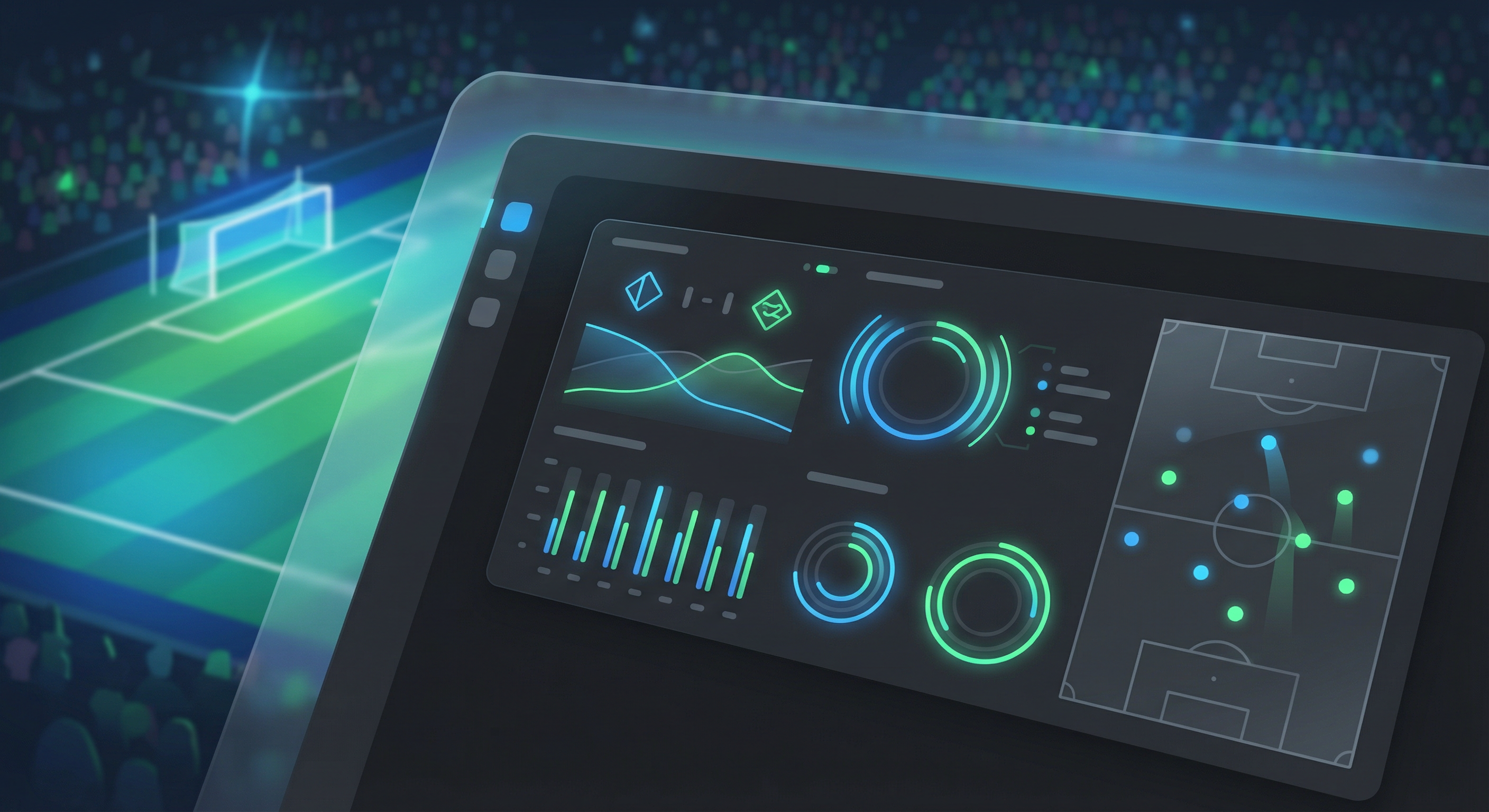 Live betting dashboard displaying next goal live predictions and match data