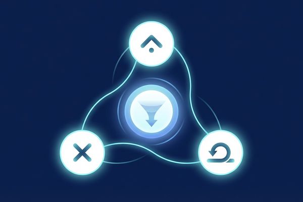 Abstract illustration showing 1, X, 2 betting outcome nodes connected to a central hub on a navy blue background, representing exchange netting
