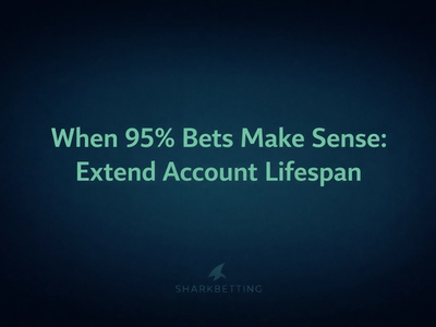When 95% Bets Make Sense - Abstract sportsbook dashboard with longevity theme