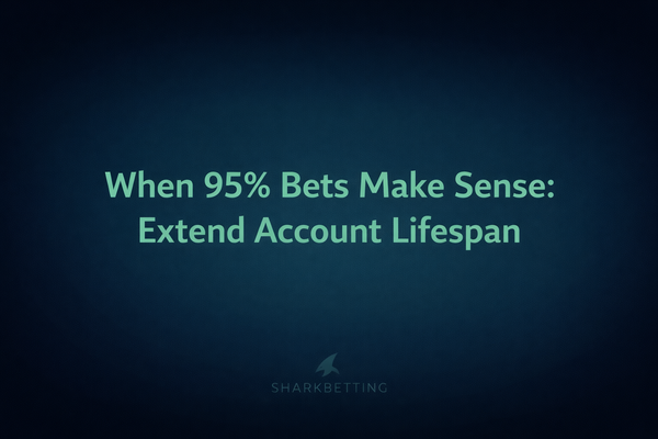 When 95% Bets Make Sense - Abstract sportsbook dashboard with longevity theme