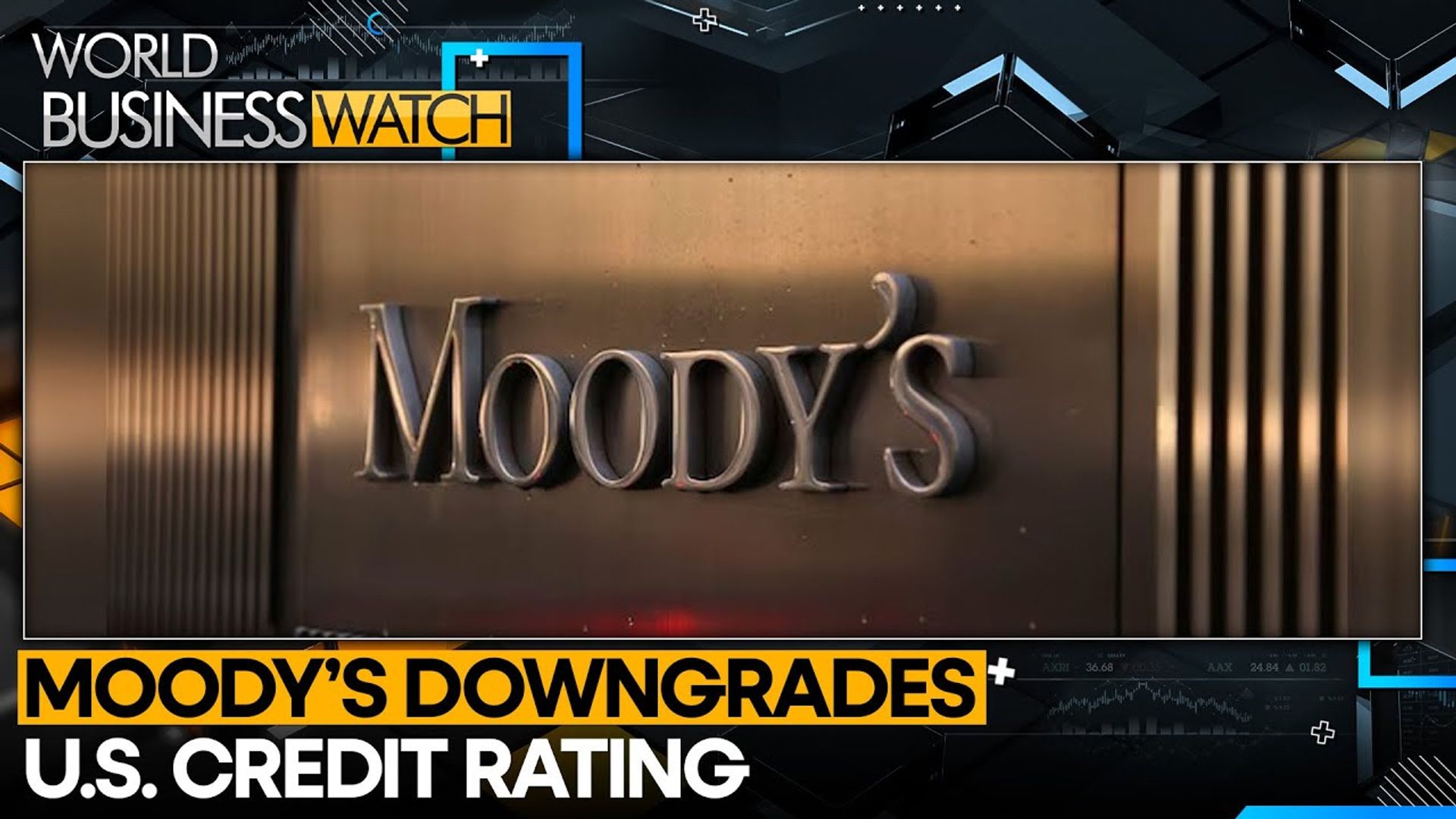 Moody's Downgrades U.S. Credit Rating From AAA to AA1