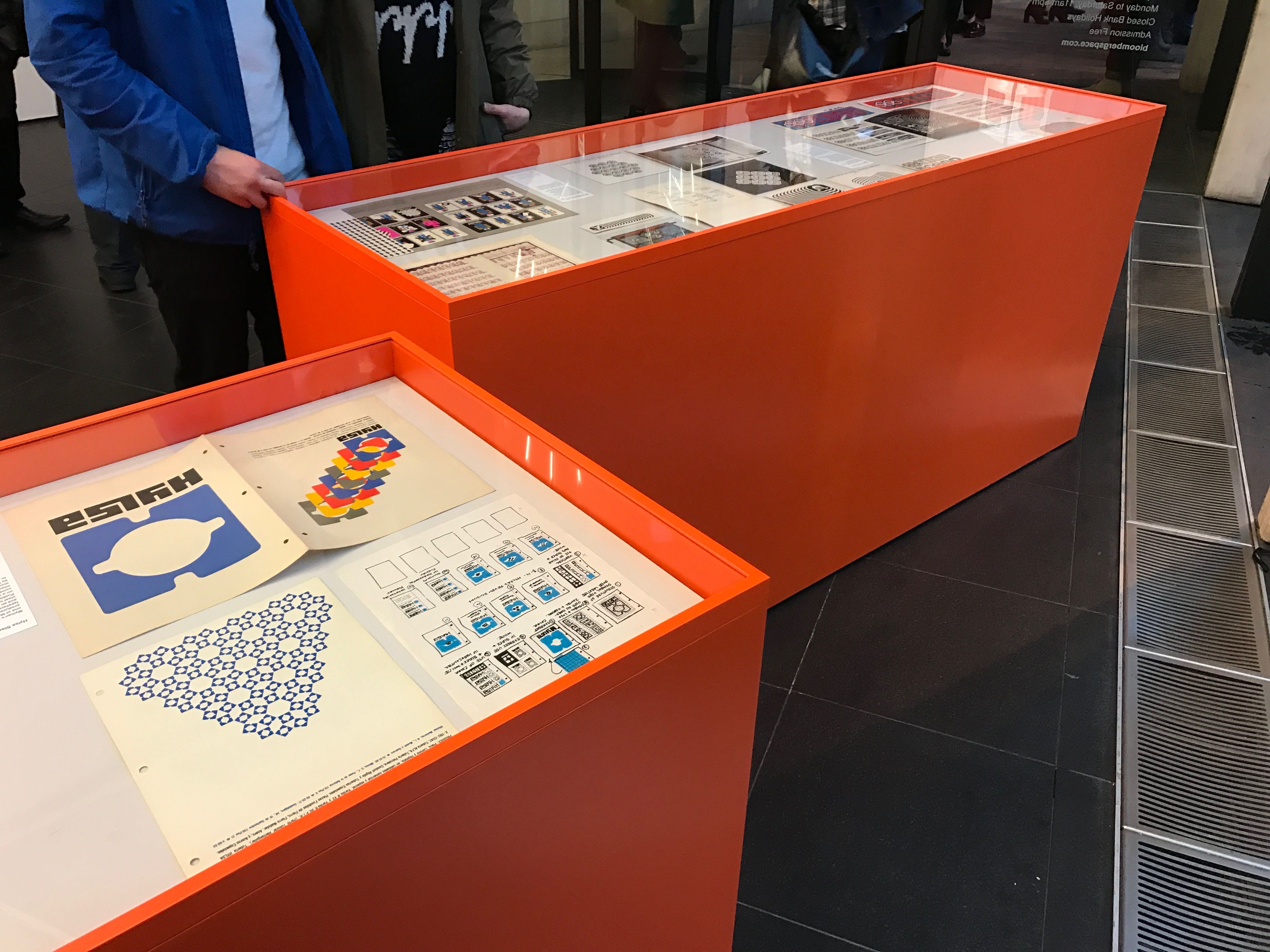 Lance Wyman: The surrounding bezels on these display units were welded from aluminium.