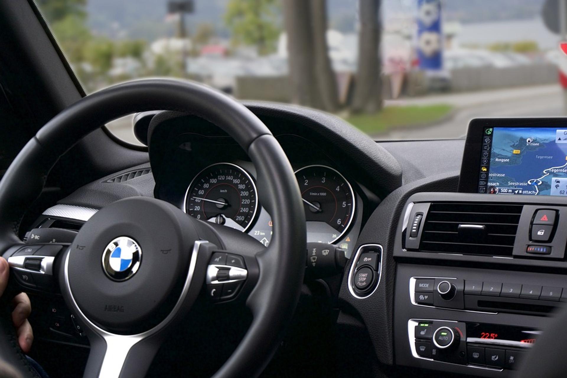 BMW steering wheel and panel