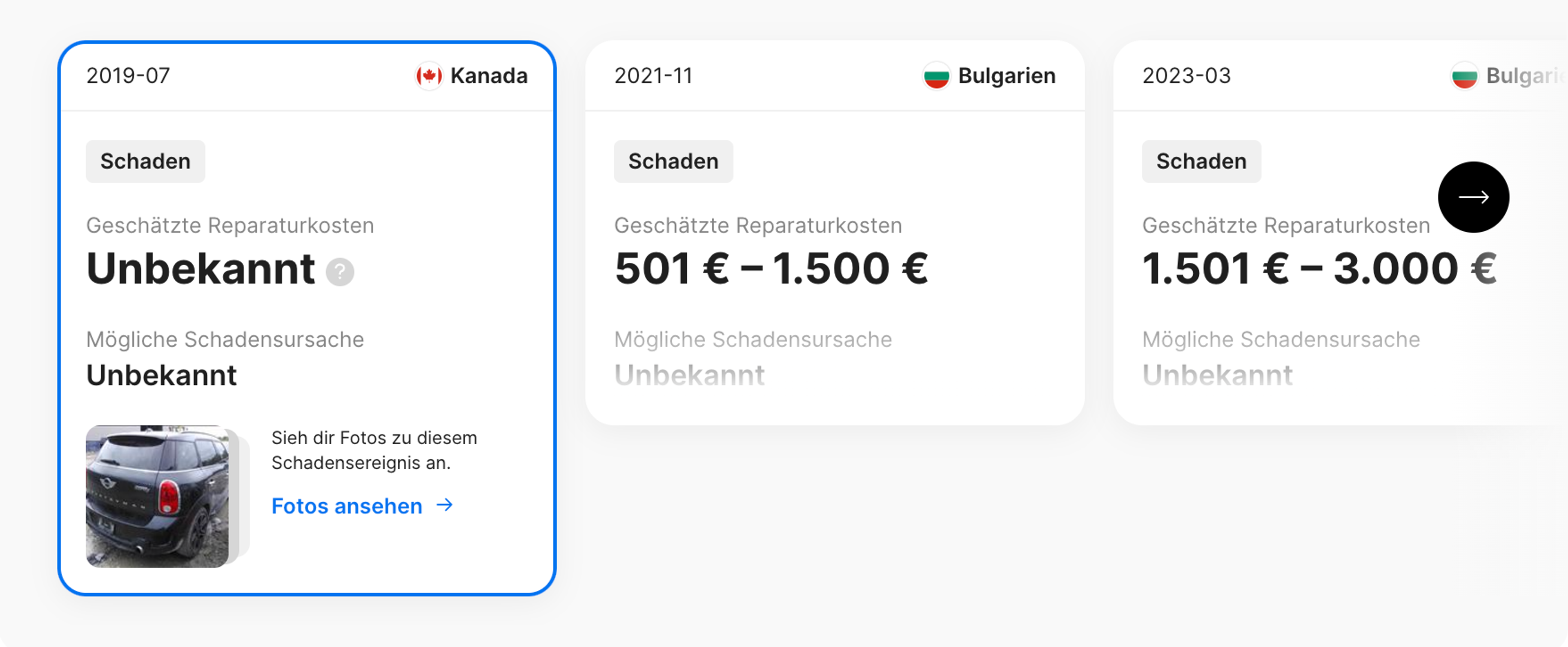 Passende Schadenfotos