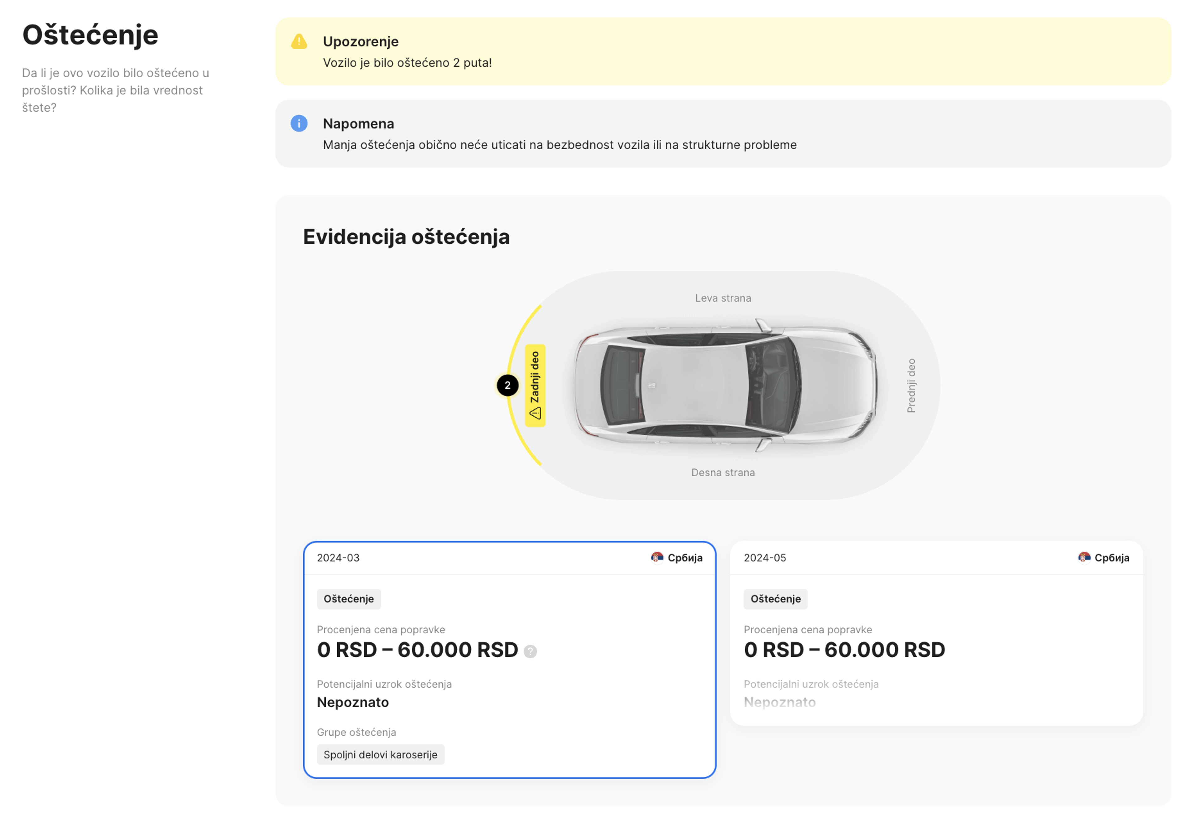 Одељак за оштећење