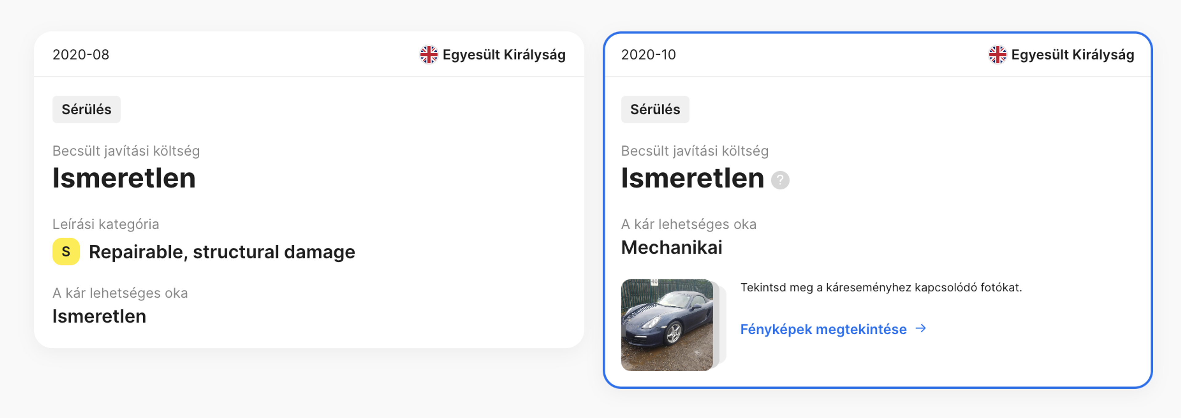 Megfelelő sérülés