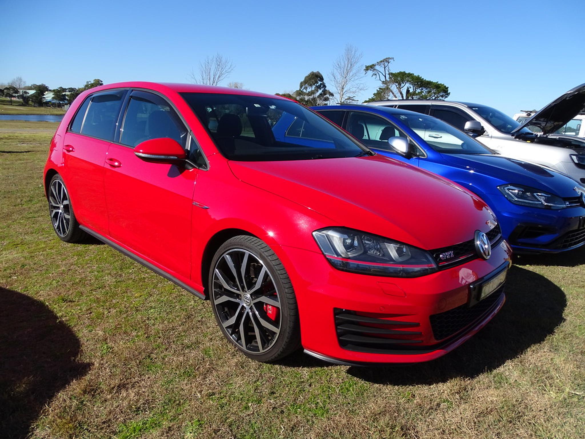 Red Volkswagen Golf Mk7 GTI