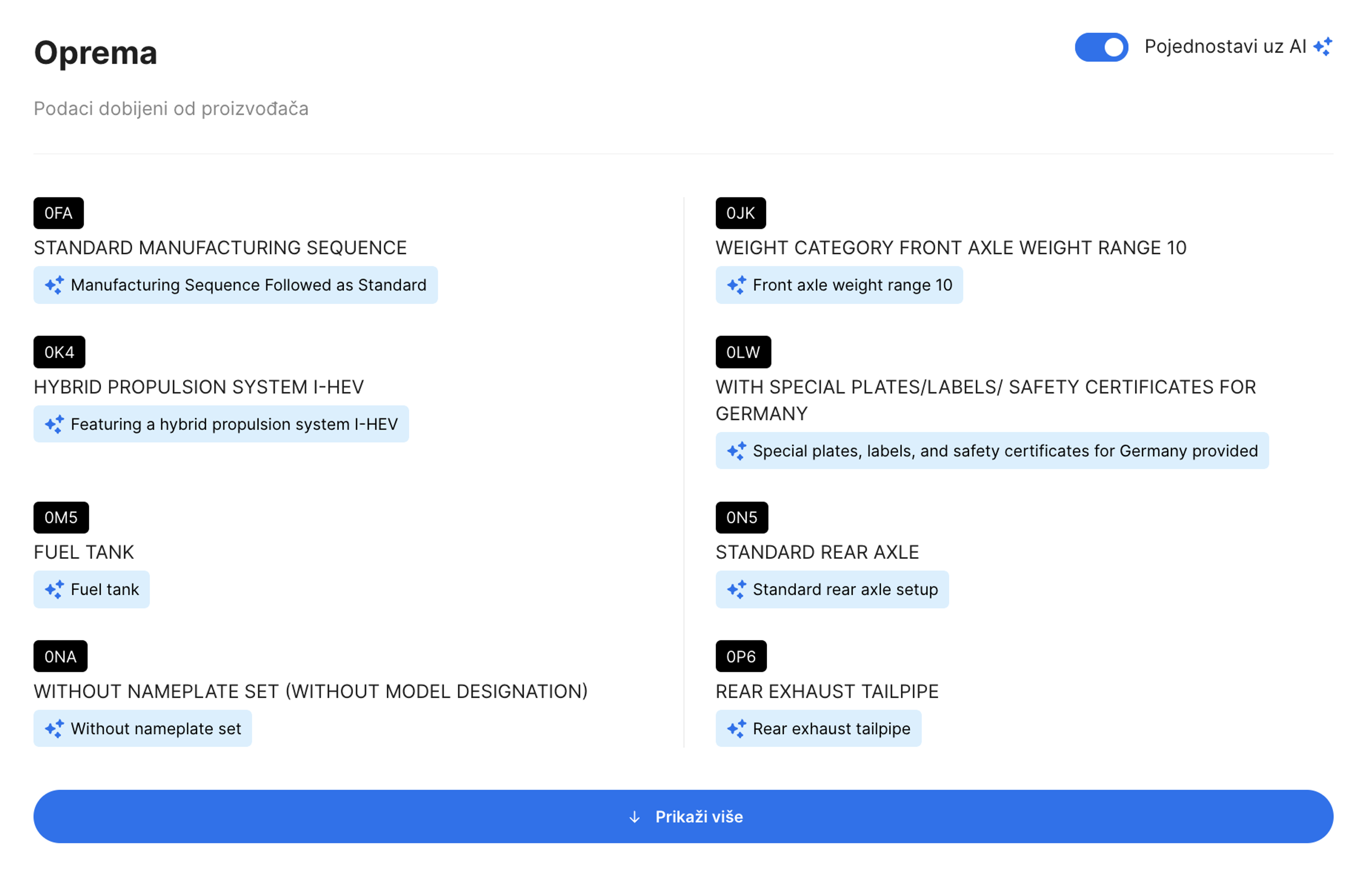Поједноставите са АИ функцијом у извештају carVertical