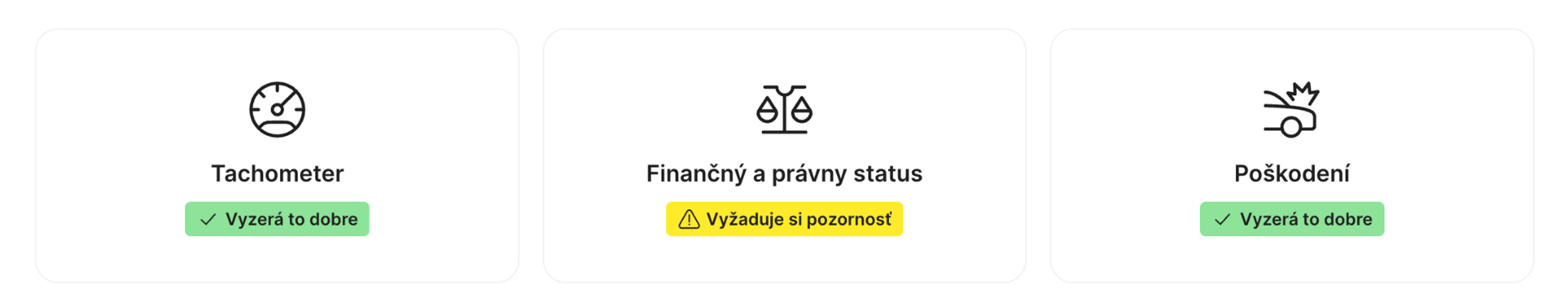 nájdené záznamy o finančnom a právnom stave v správe carVertical