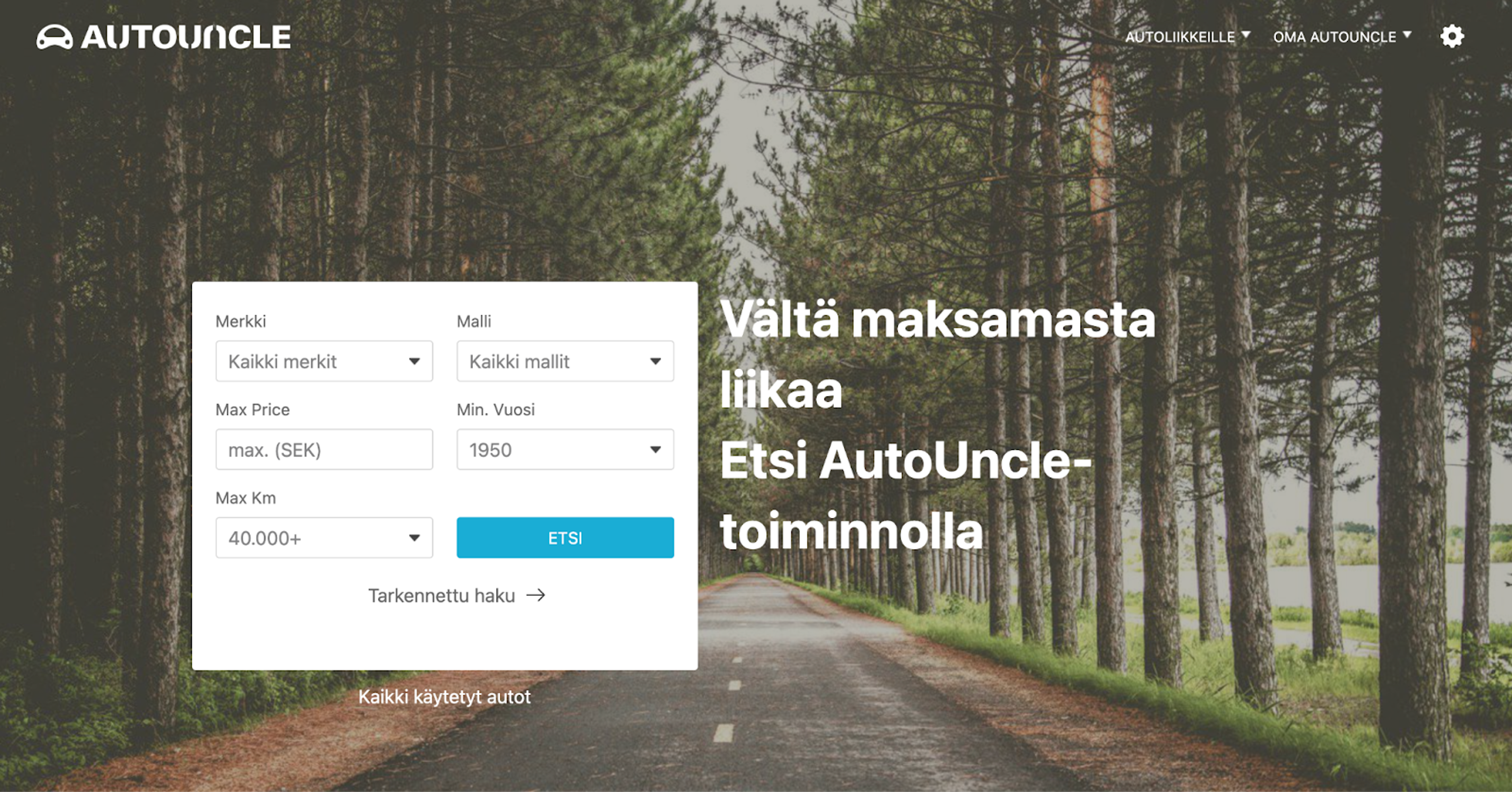 AutoUnclen etusivu