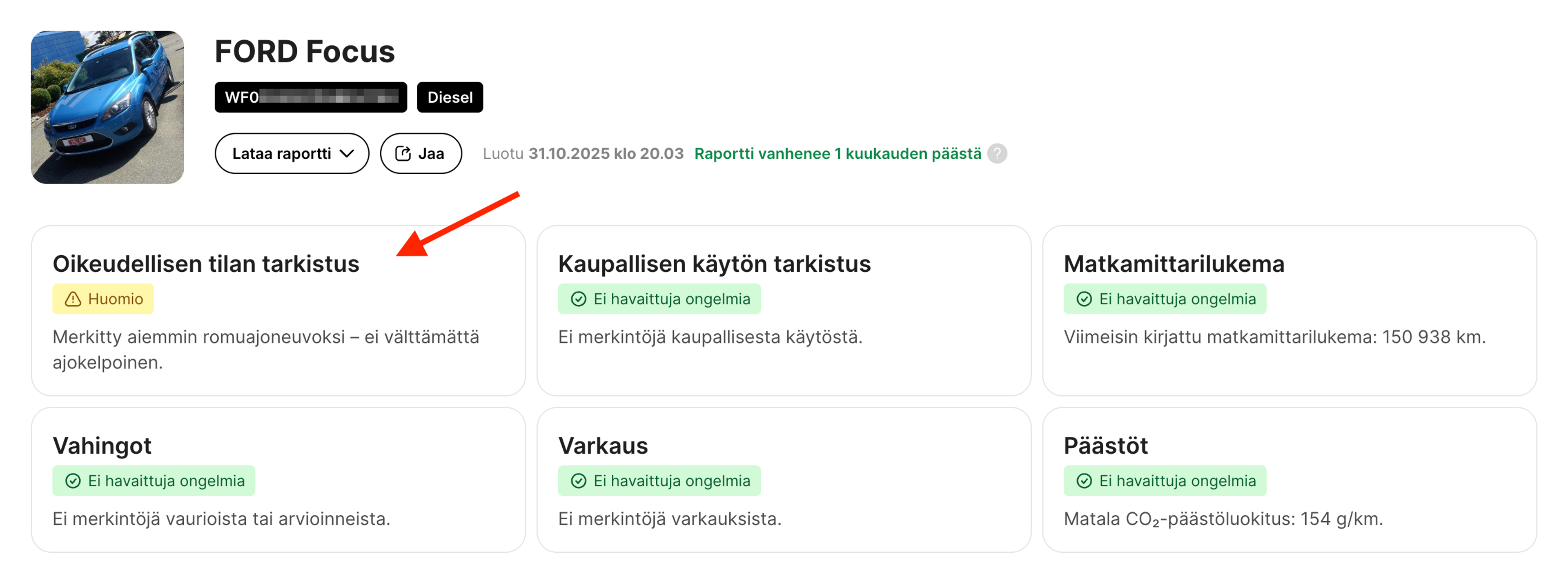 Rekisteröinti- ja Oikeudelliset rajoitukset