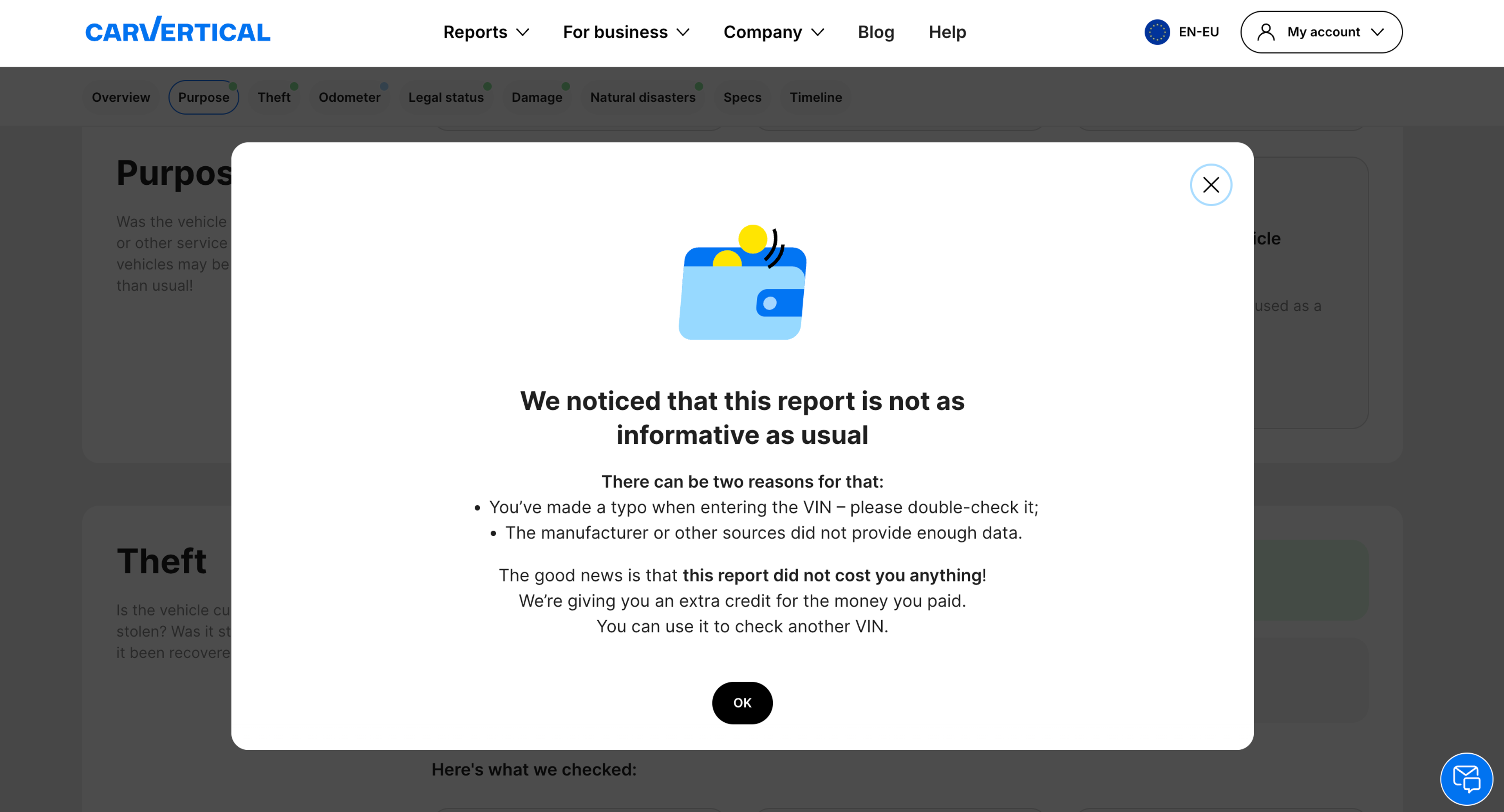 no-fidings report