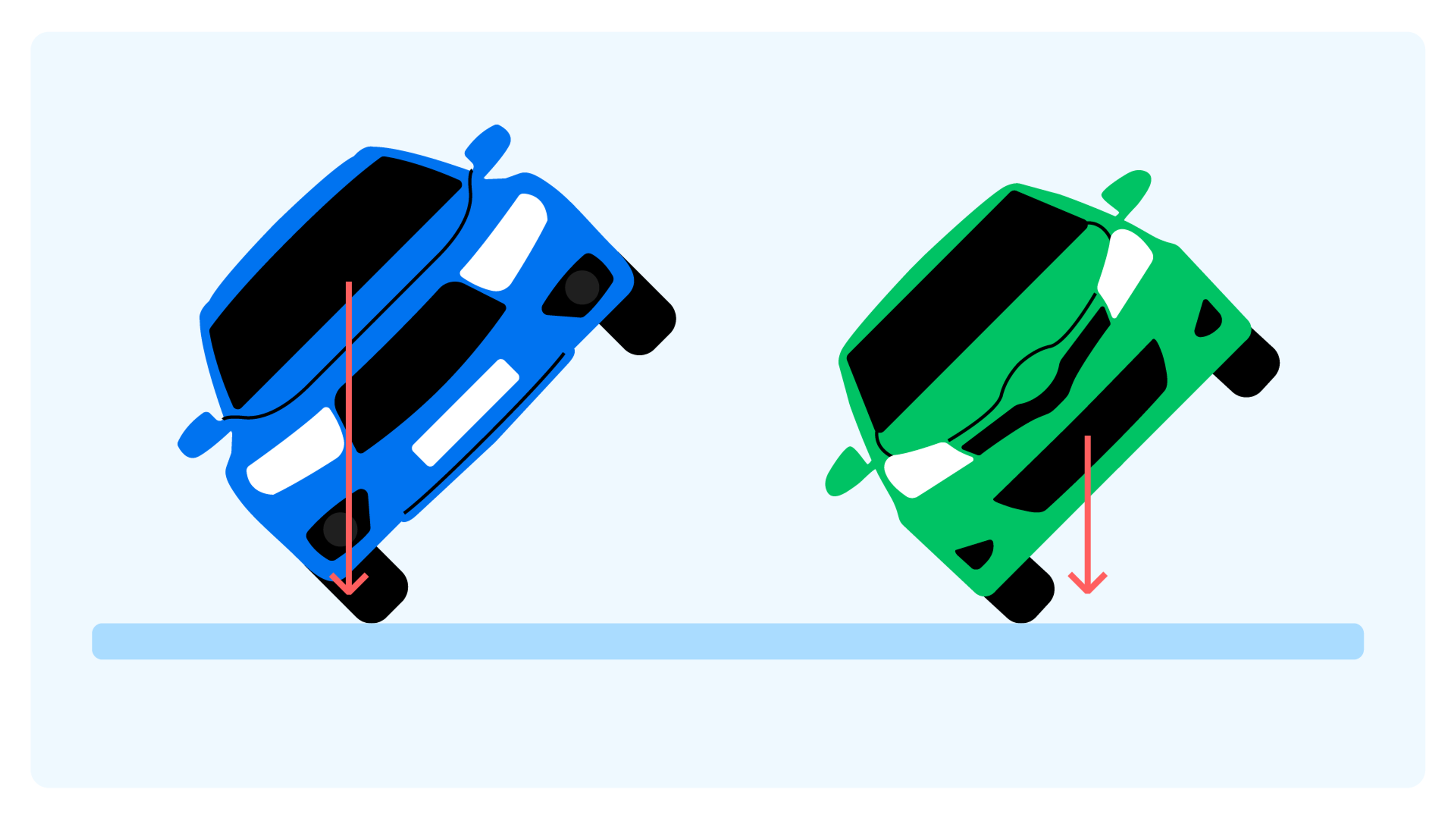 Les camions basculent plus facilement en raison de leur centre de gravité élevé