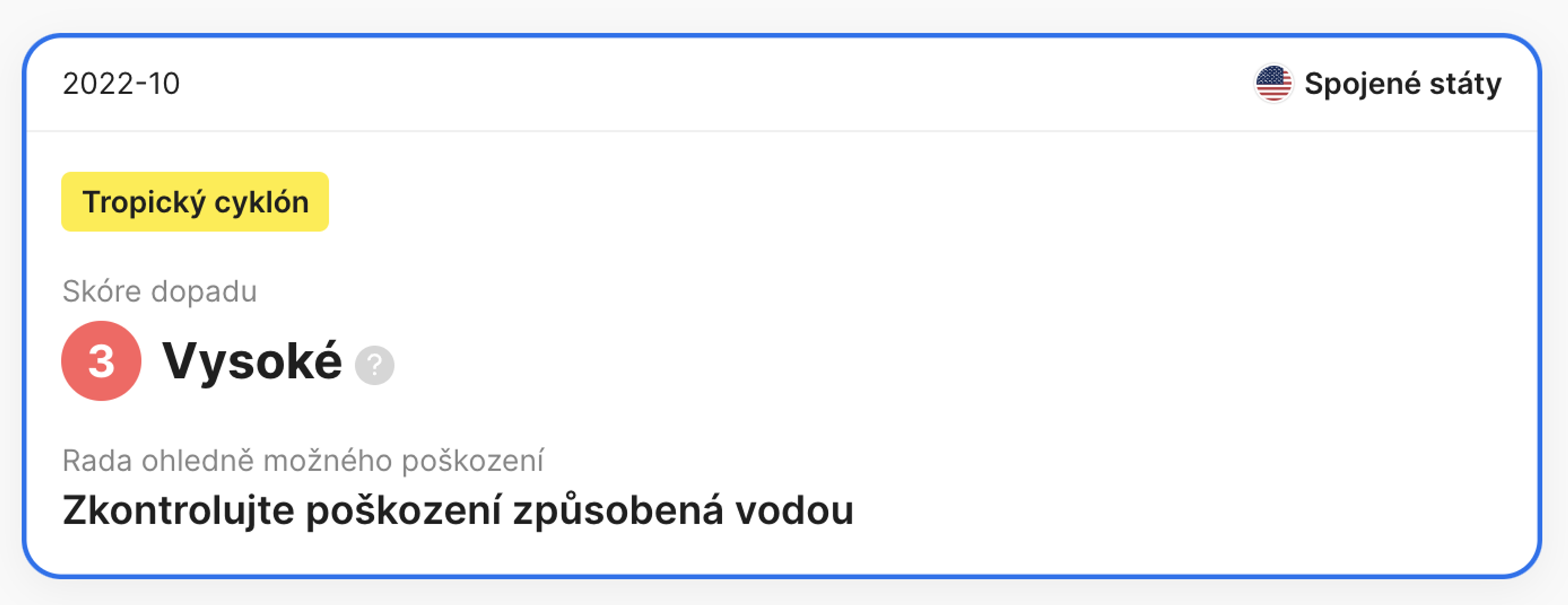 informace o katastrofě zjištěné ve zprávě carVertical