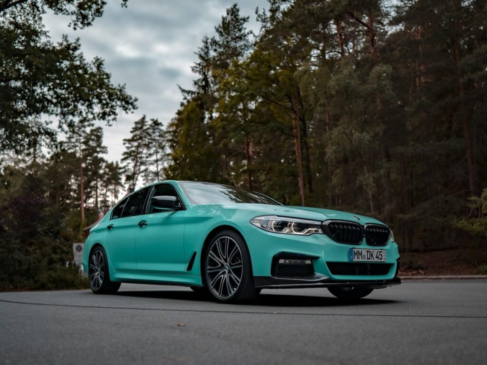 Green BMW 5 Series G30