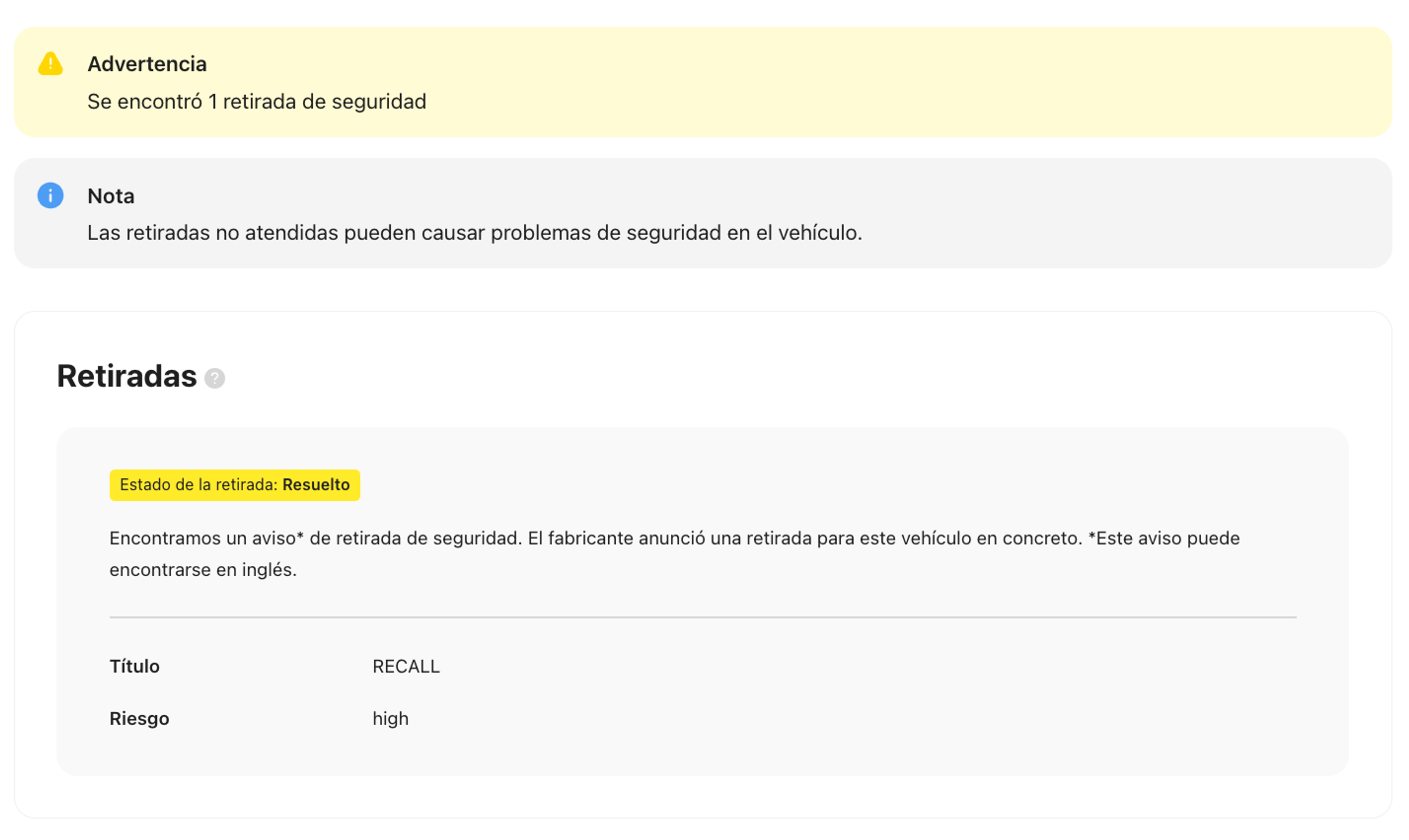 Retirada de vehículos resuelta en la sección Seguridad