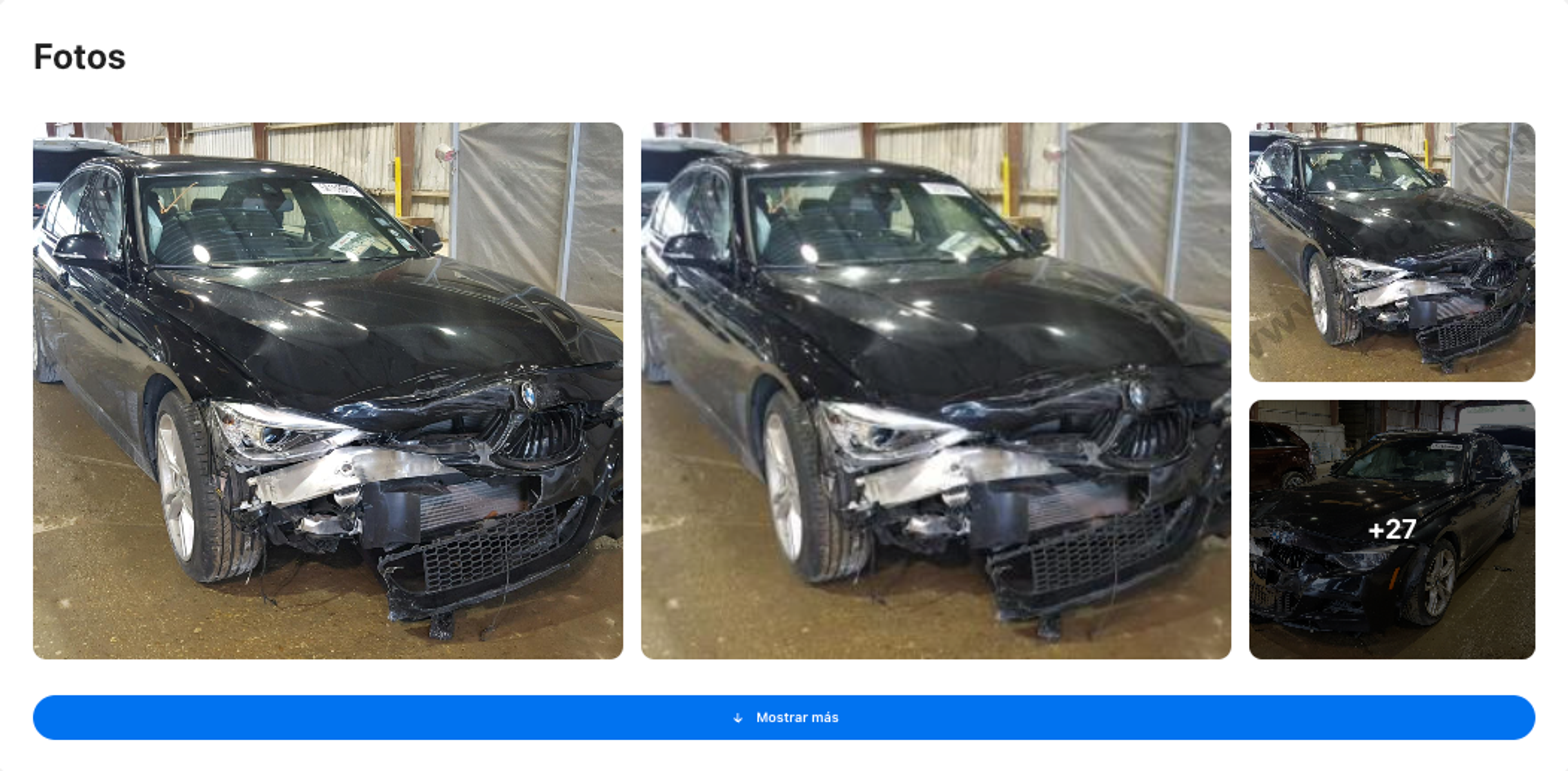 Fotos de BMW después del accidente encontradas en un automóvilInforme vertical