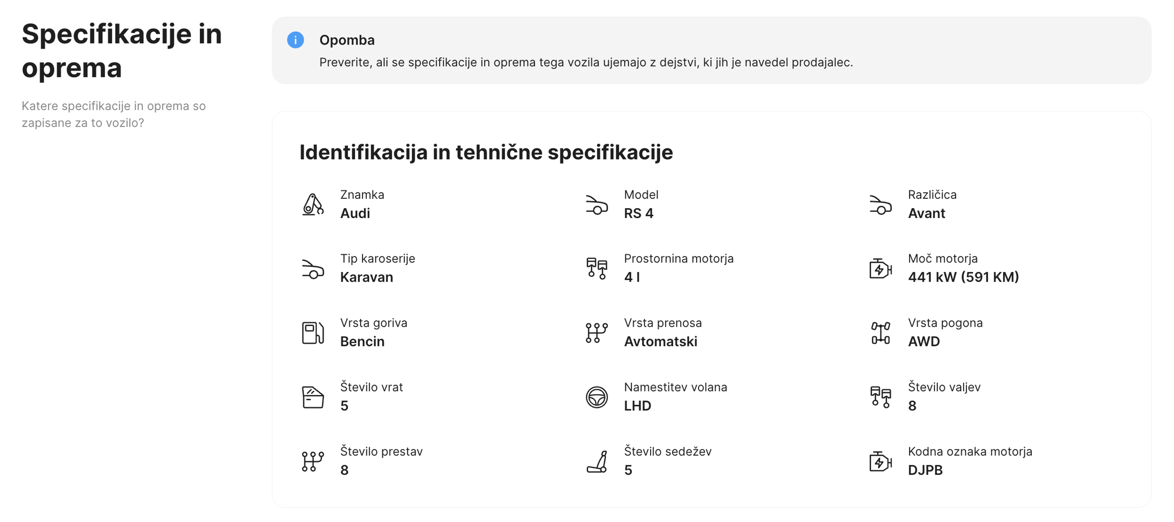 Postavite s funkcijo umetne inteligence v poročilu carVertical