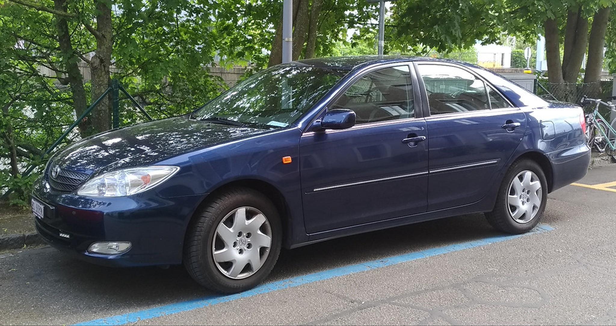 blue Toyota Camry