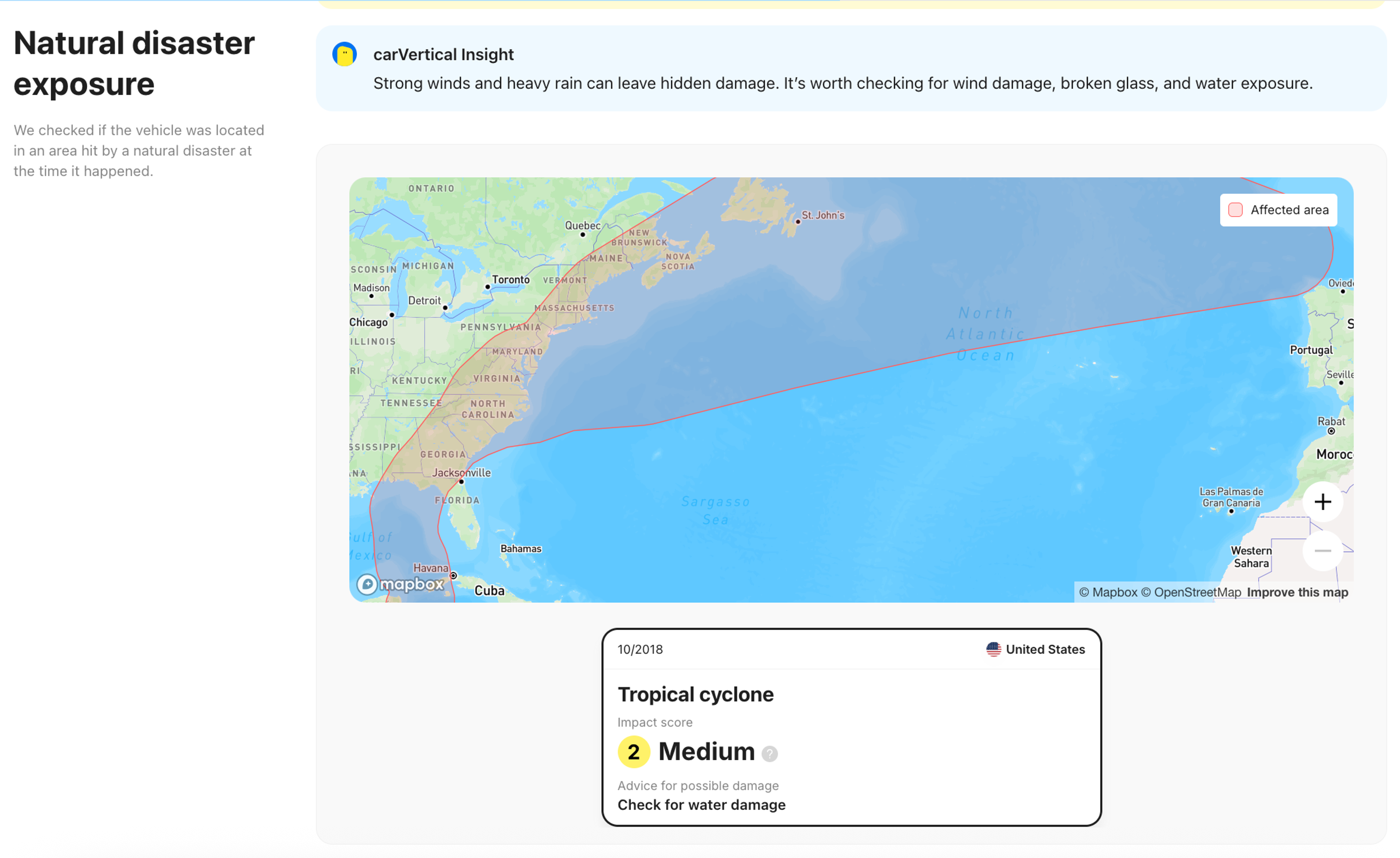 natural disasters exposure