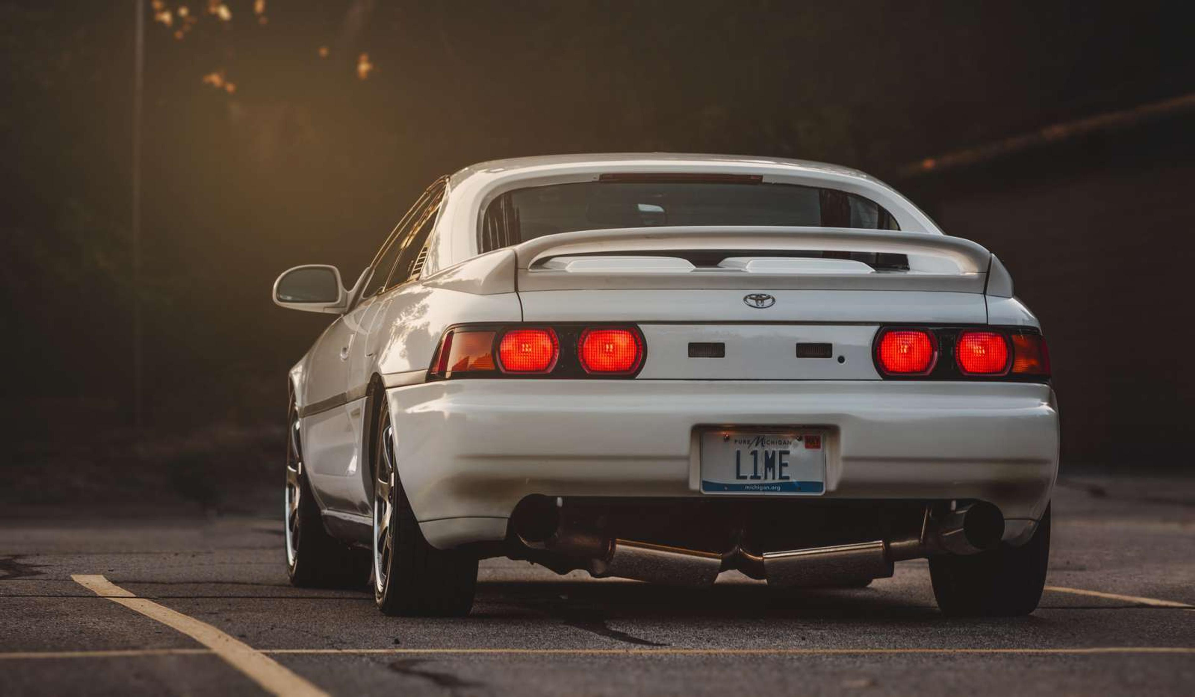 Toyota MR2 with modified exhaust system
