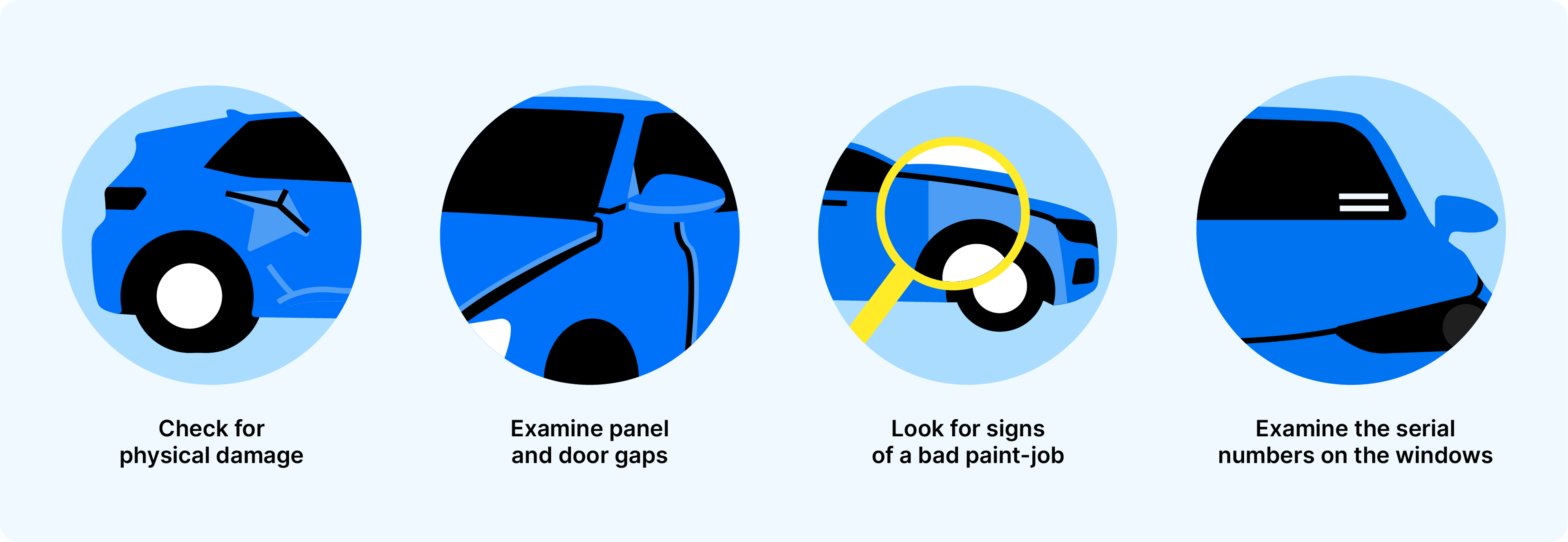 visual signs of a car accident, 