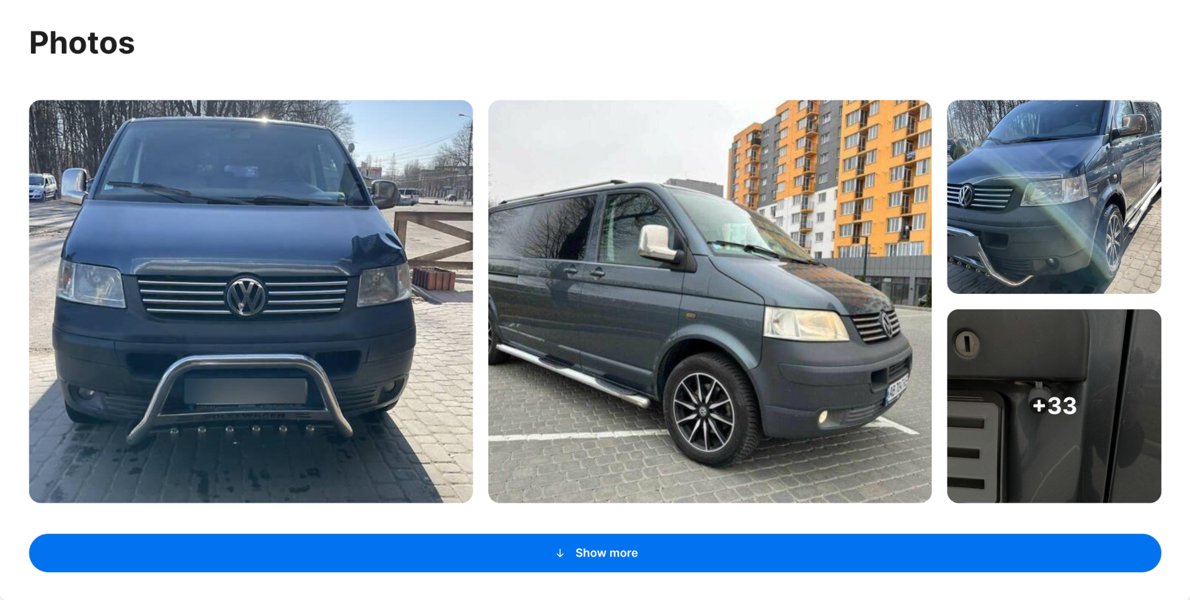 Photos section in carVertical report