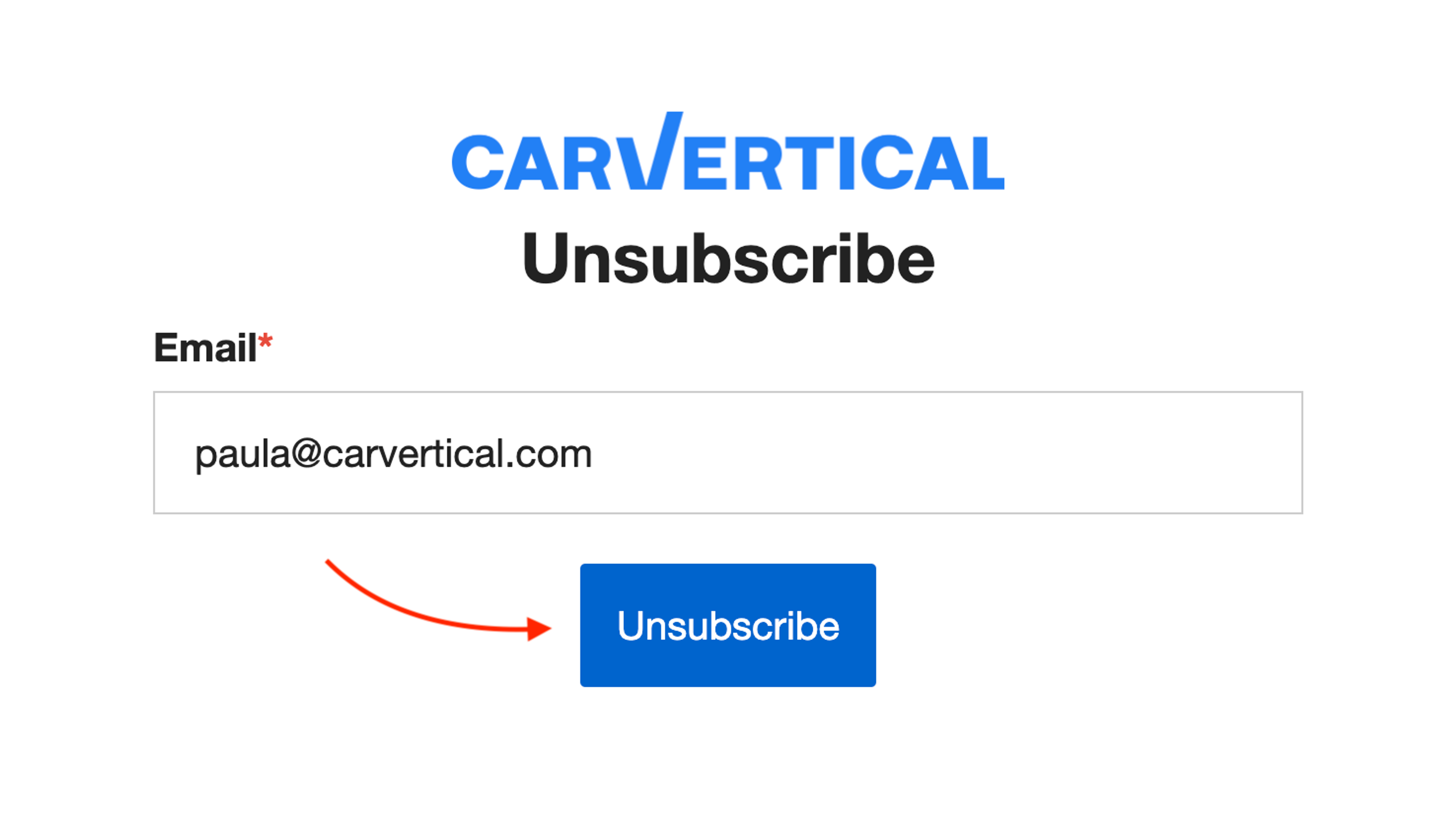 opt out email of subscription