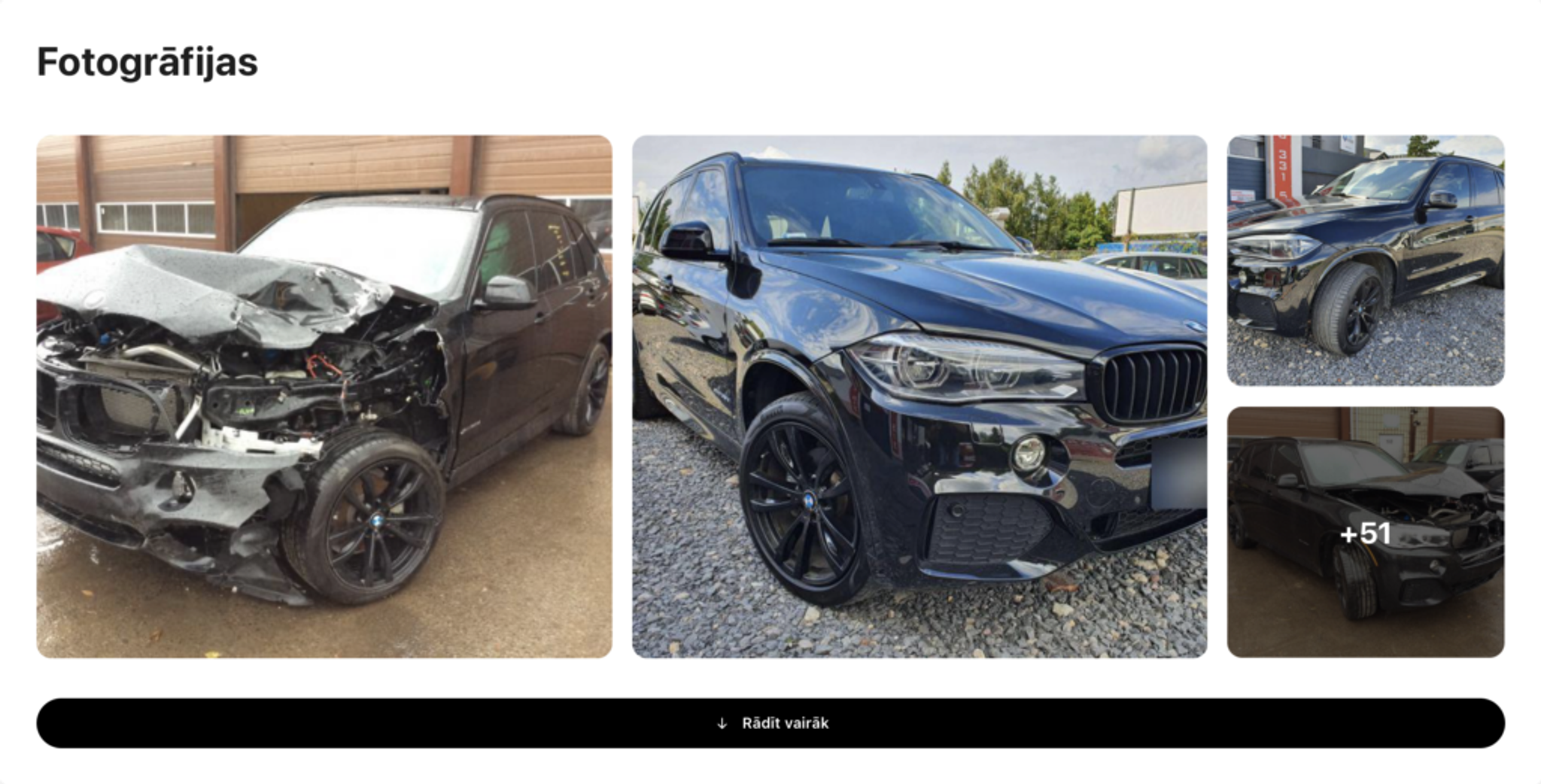 bmw fotogrāfijas pēc avārijas atrastas carvertical, bojāta automašīna, sadauzīts transportlīdzeklis, automašīna pirms un pēc pamatīga remonta