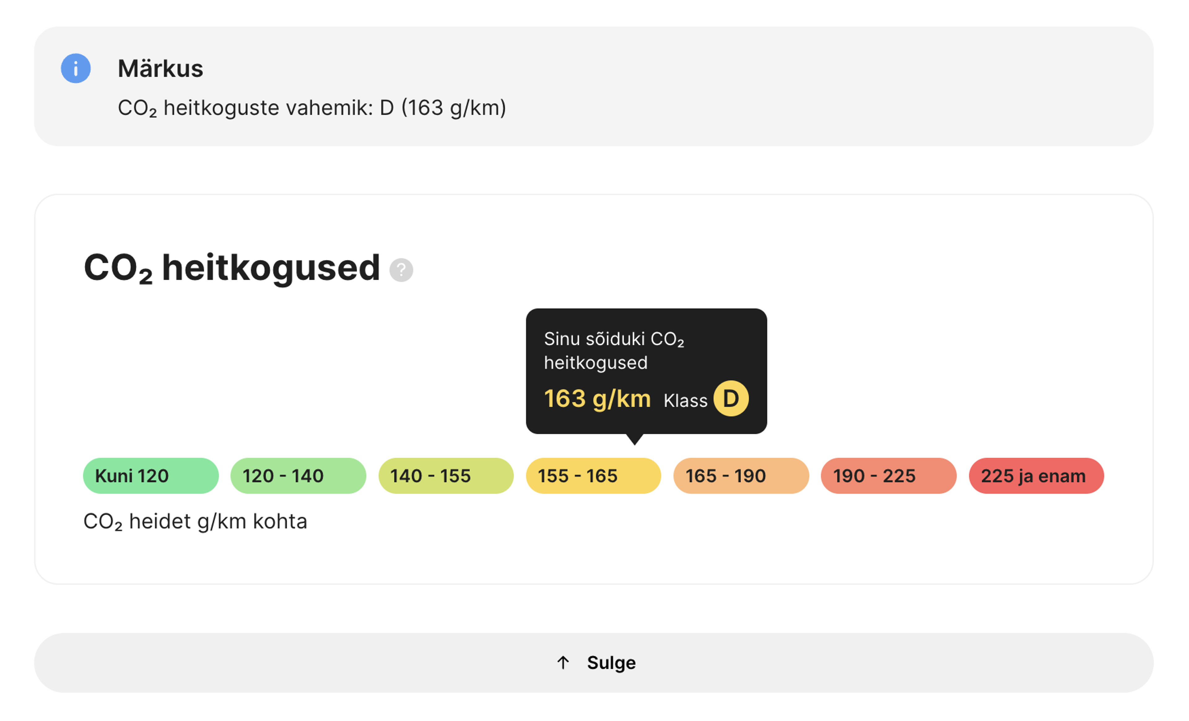 maksuvahemik aruandes carVertical