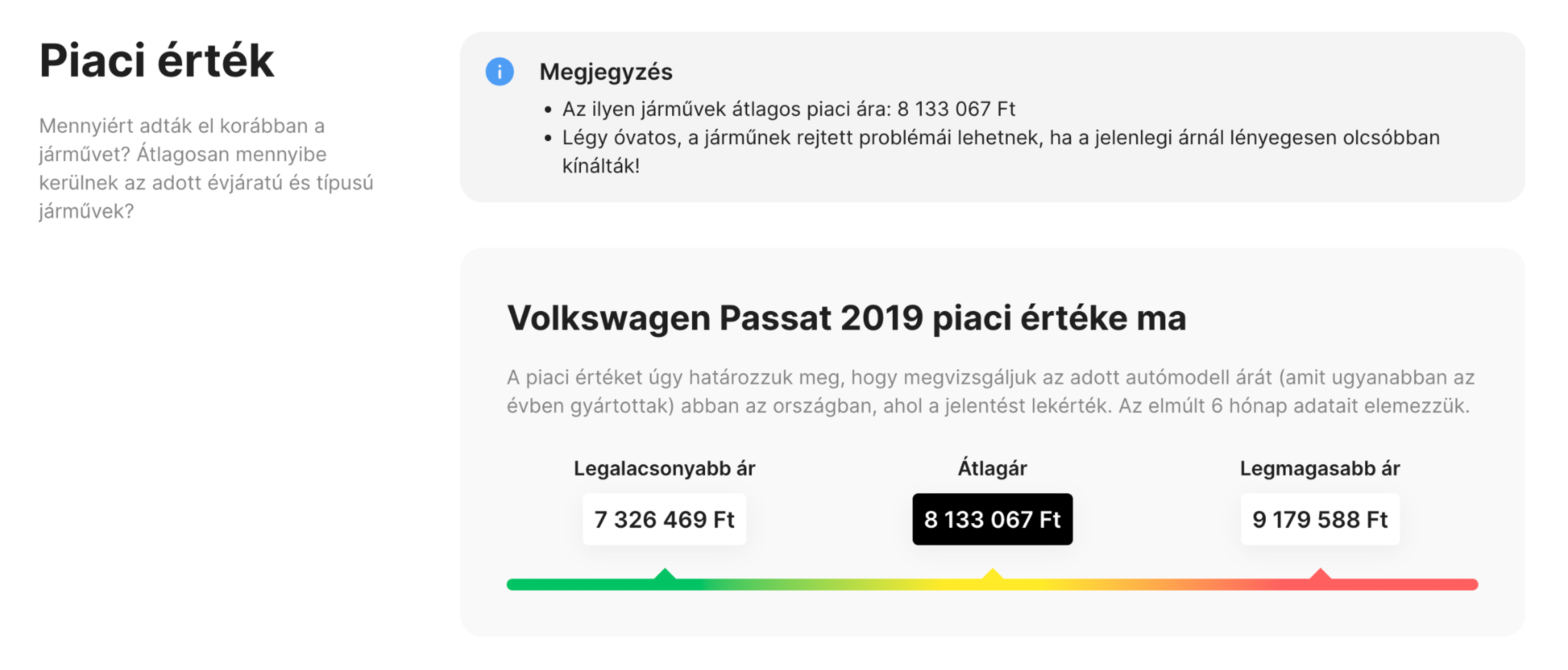 autóértékelő rész a carVertical jelentésben
