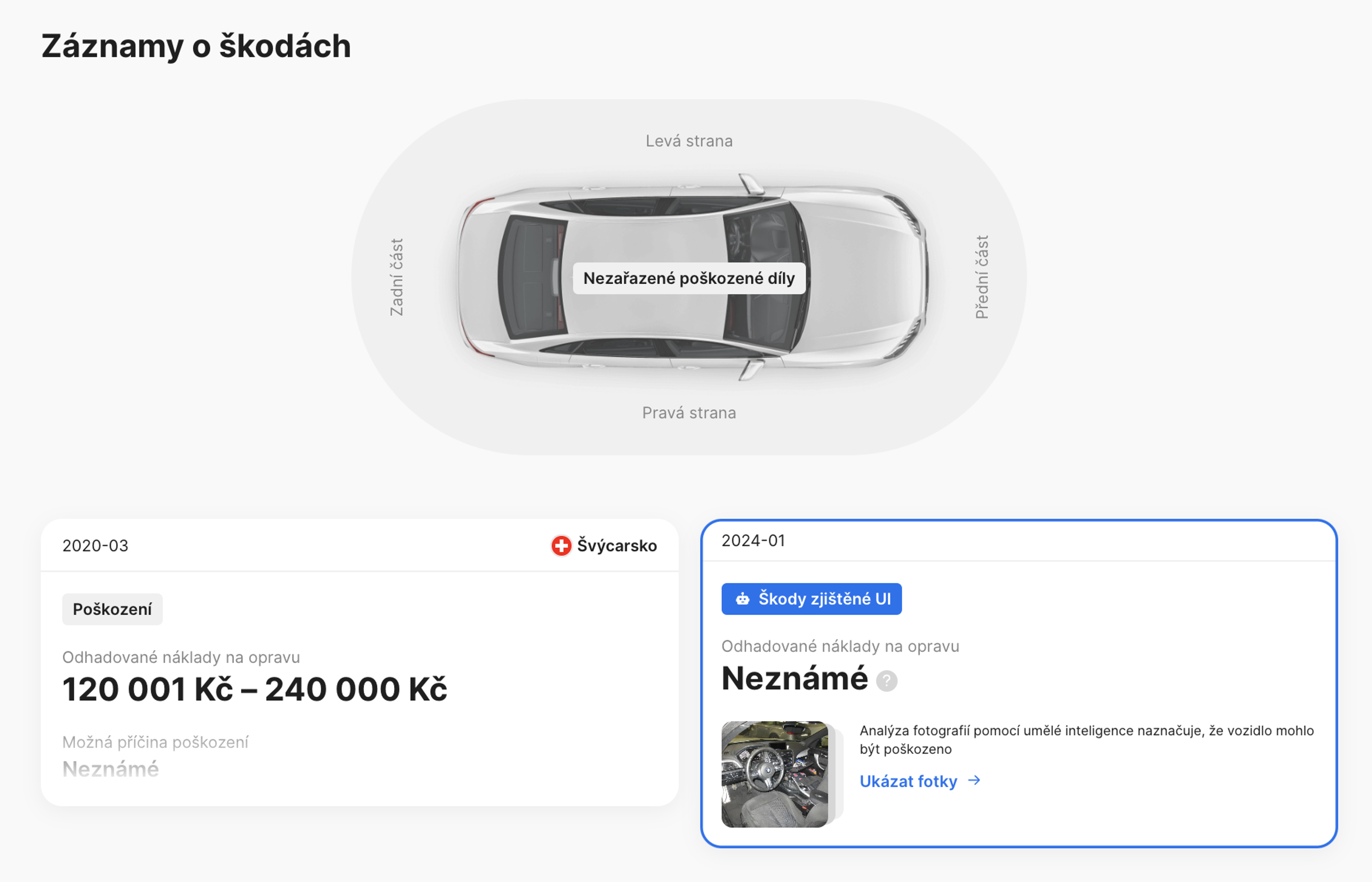 Funkce poškození AI